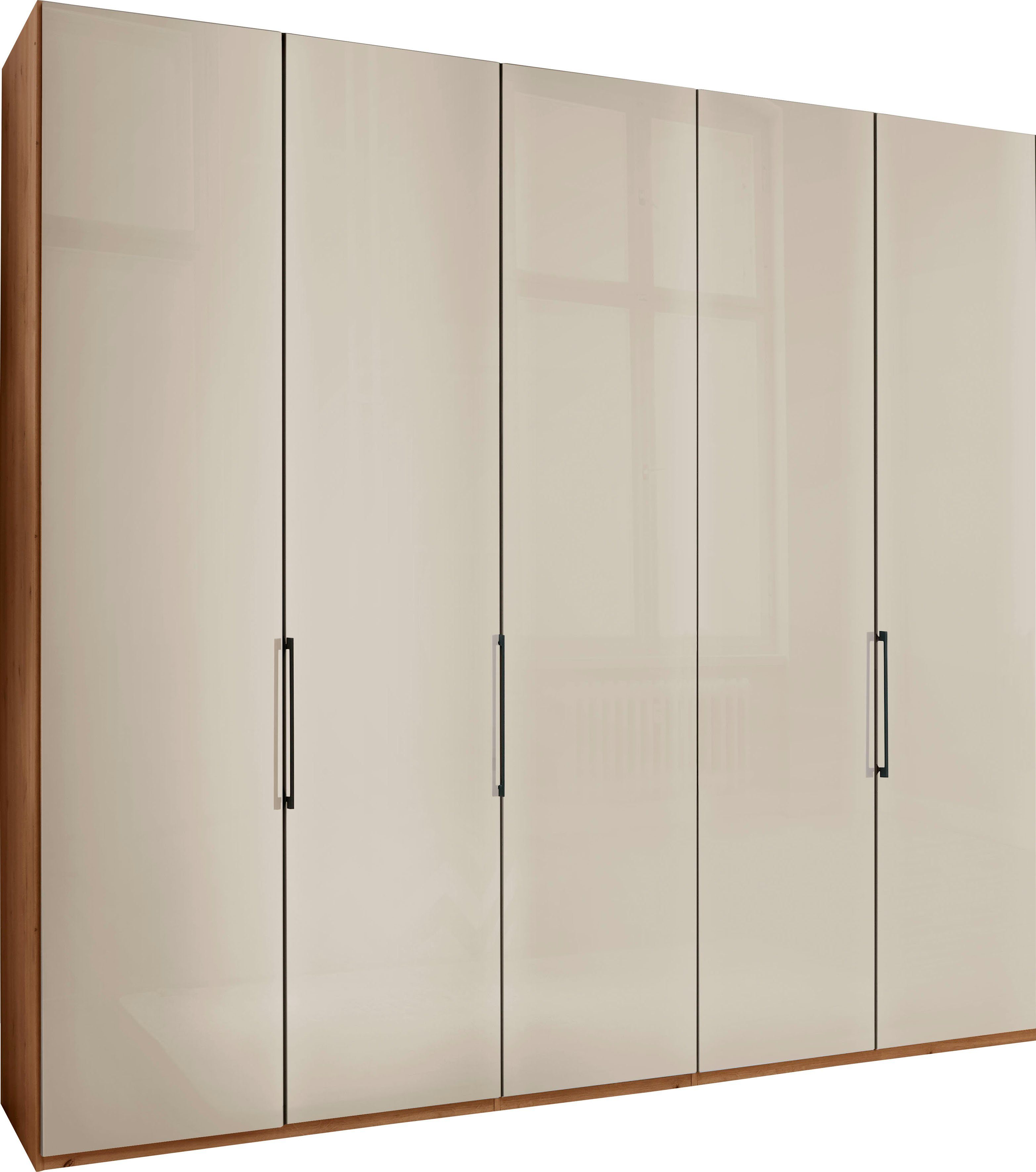 WIEMANN Falttürenschrank Monaco mit Glasfront sowie hochwertige Beschläge