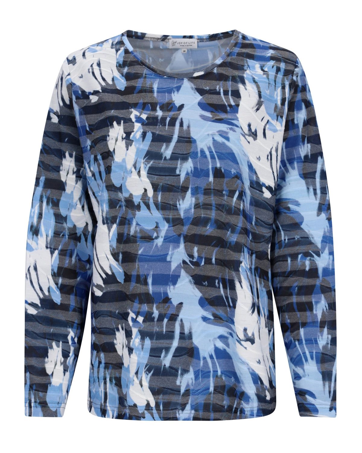 Hajo Langarmshirt Shirt Wellenstruktur günstig online kaufen
