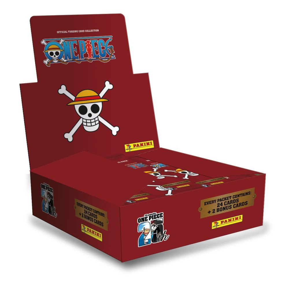 Panini Sammelkarte One Piece Sammelkarten 25th Anniversary Fat Packs Display (10)