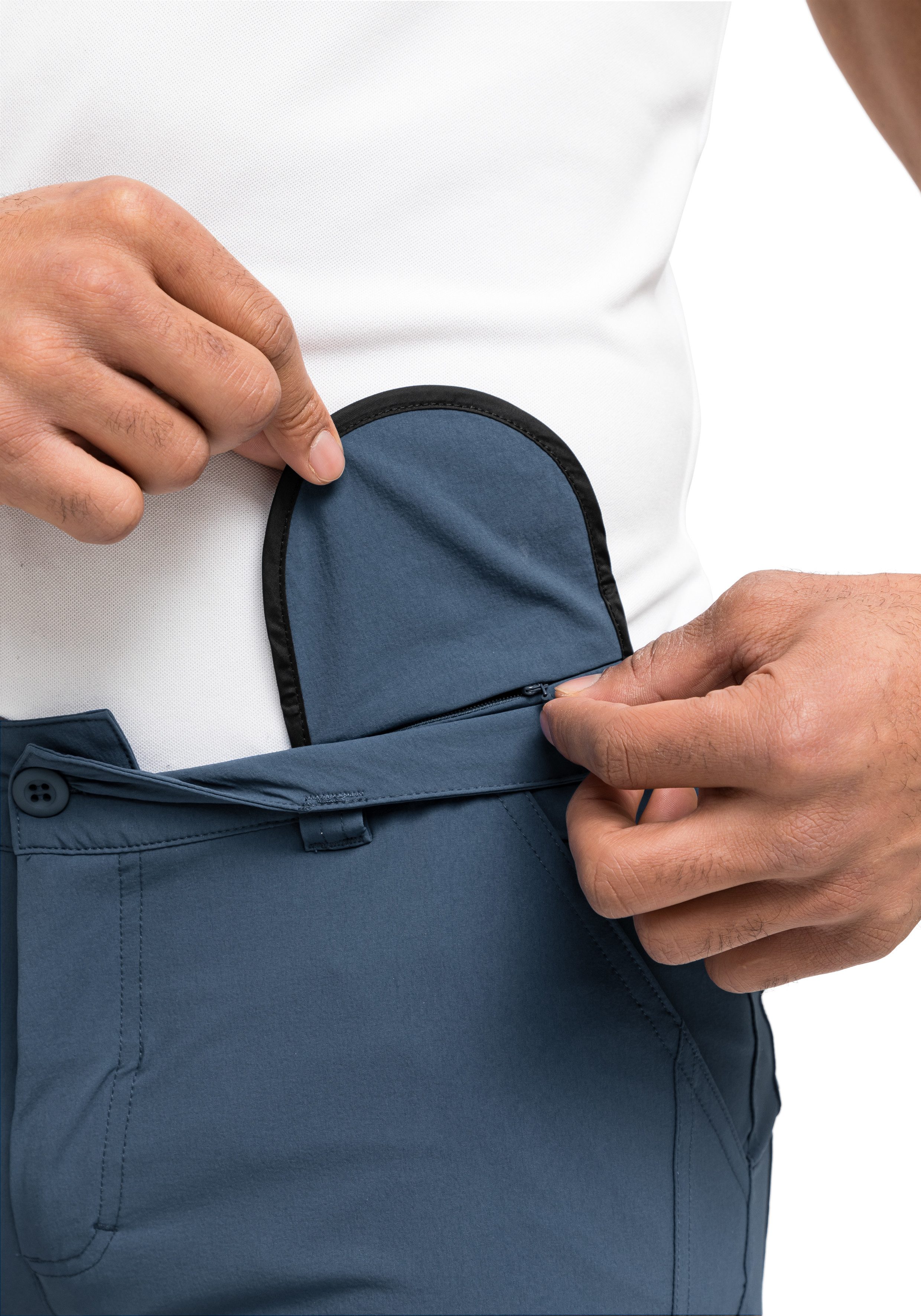 Maier Sports Funktionsshorts Nil Short M Herren Shorts, kurze Wanderhose, Outdoorhose 4 Taschen, Regular Fit