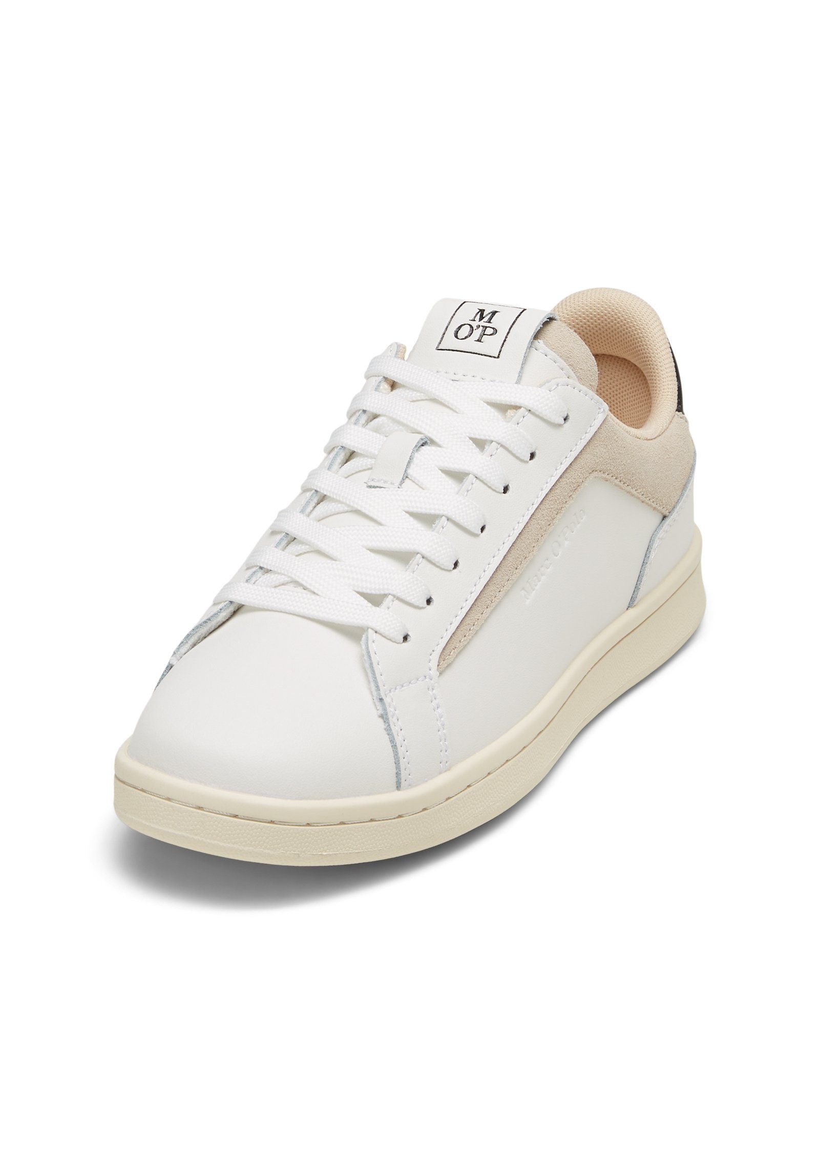 Marc O'Polo aus Rindleder in Struktur-Mix Sneaker offwhite