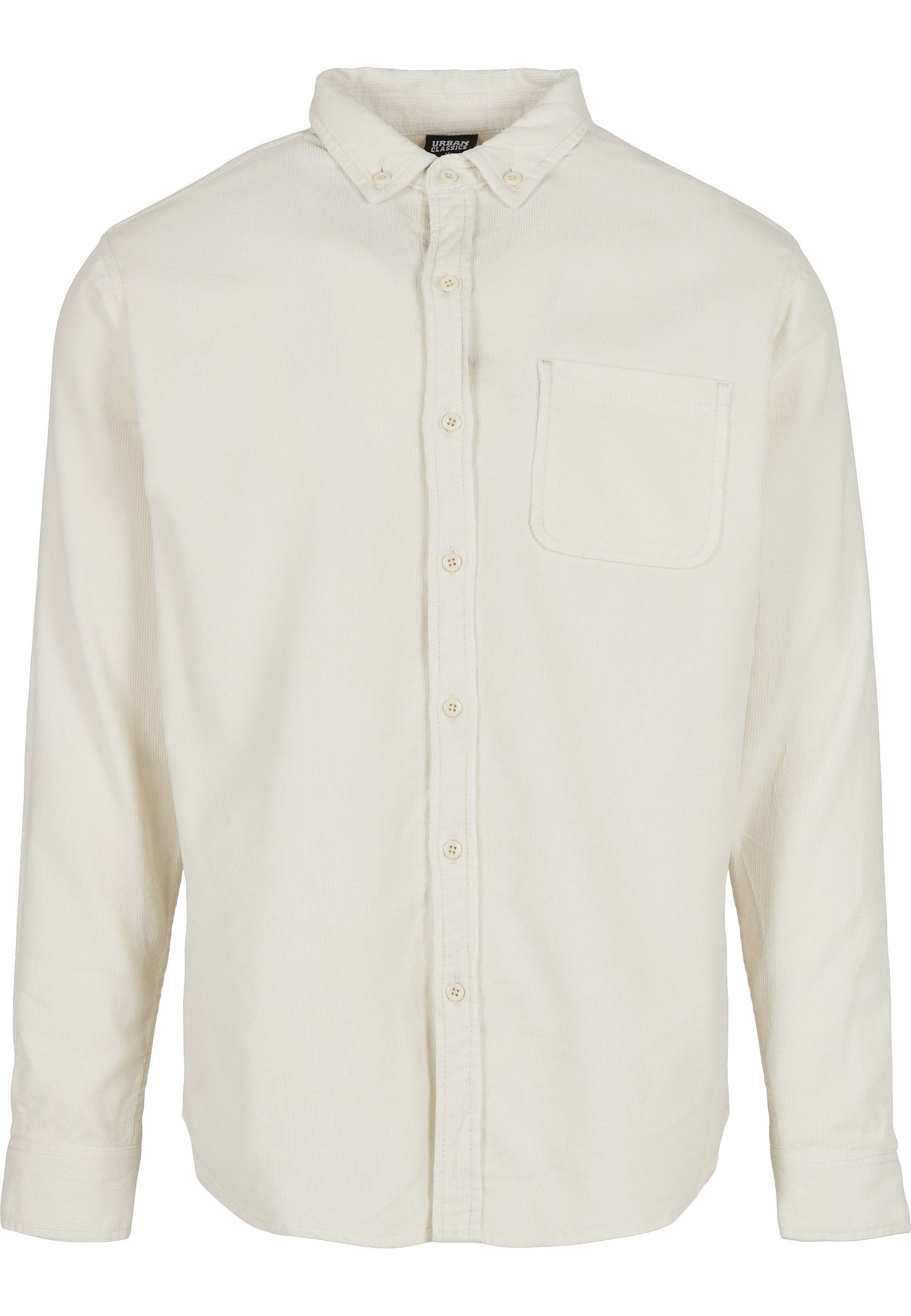 URBAN CLASSICS Langarmhemd Urban Classics Herren Corduroy Shirt (1-tlg)