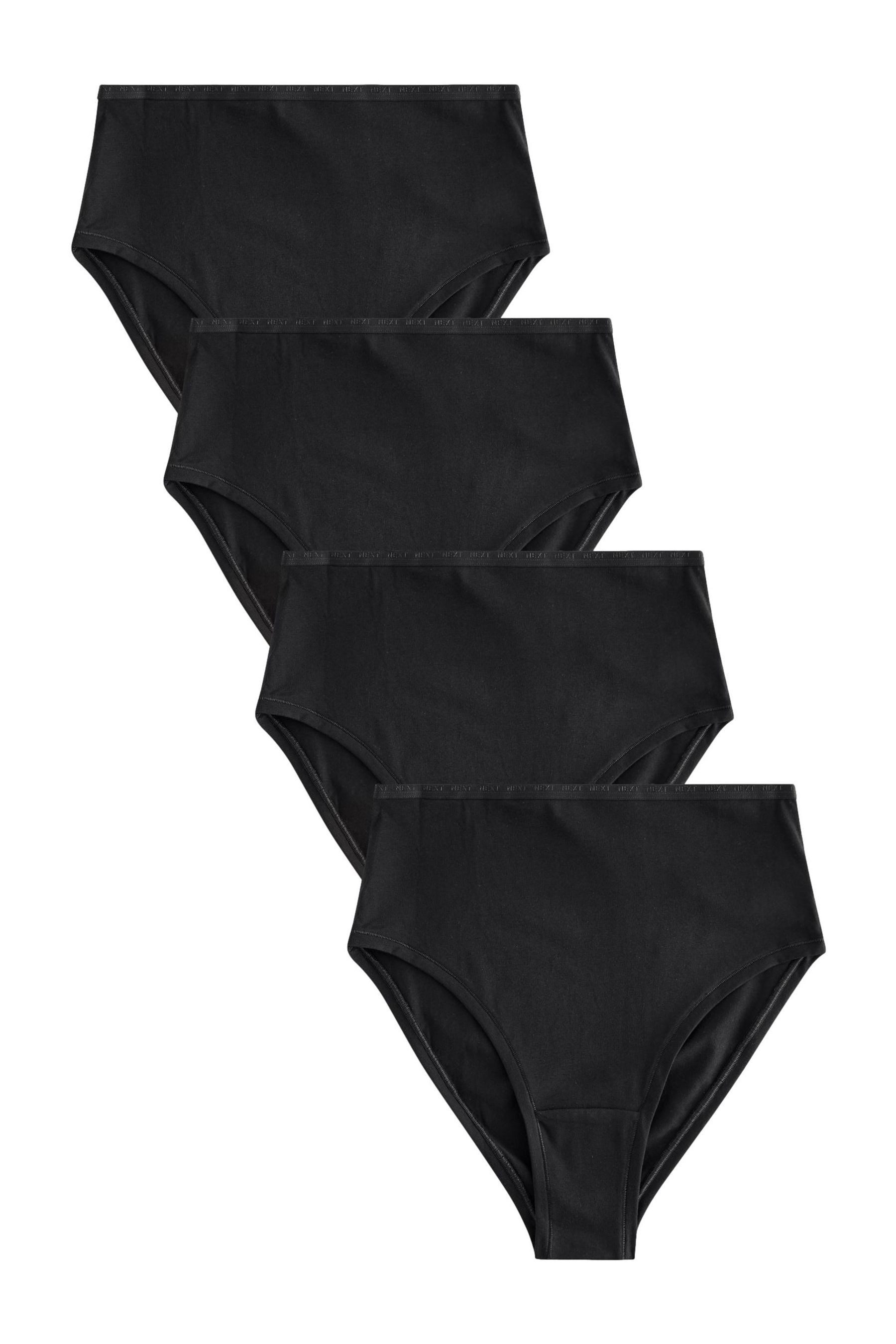 Taillenslip 4er-Pack Modalslips mit Logo, hoher Beinausschnitt