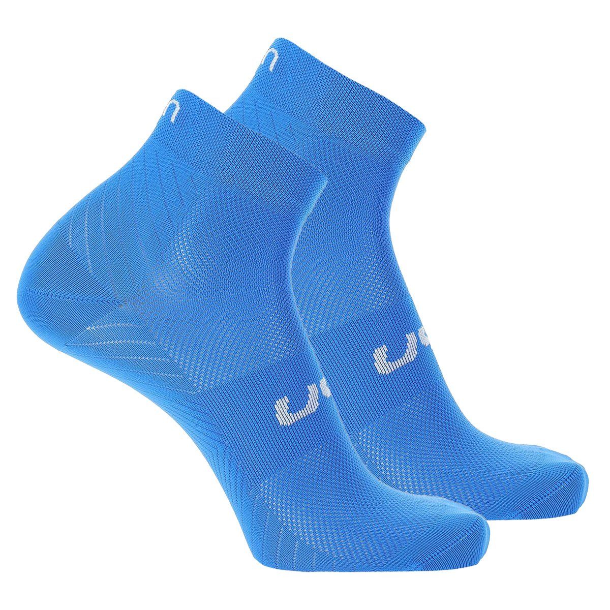 UYN Sportsocken Unisex Quarter Socken, 2er Pack - Essential Low Blau
