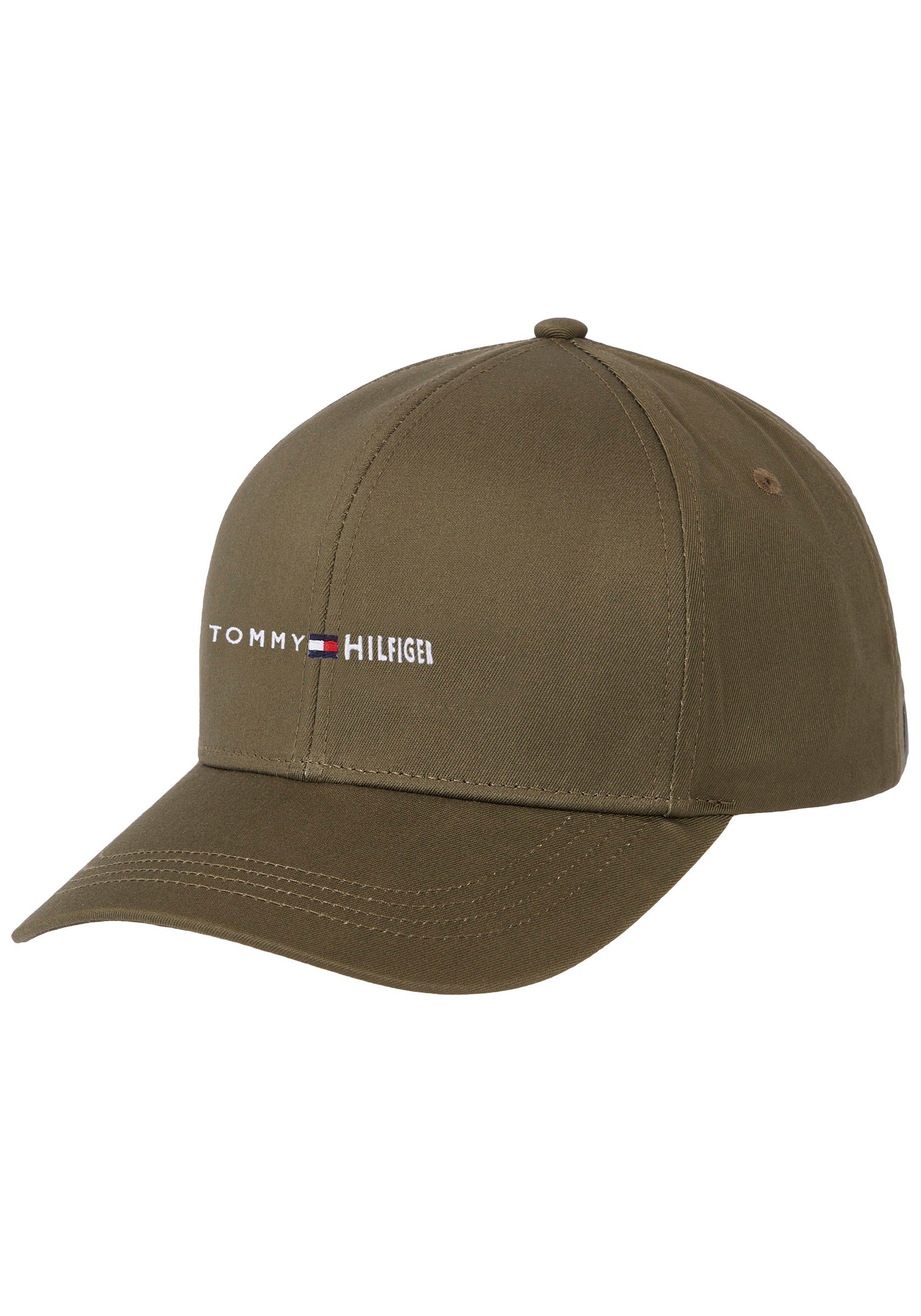 Tommy Hilfiger Baseball Cap Klemmverschluss Tommy Faded Flag-Gravur Military SKYLINE CAP auf mit