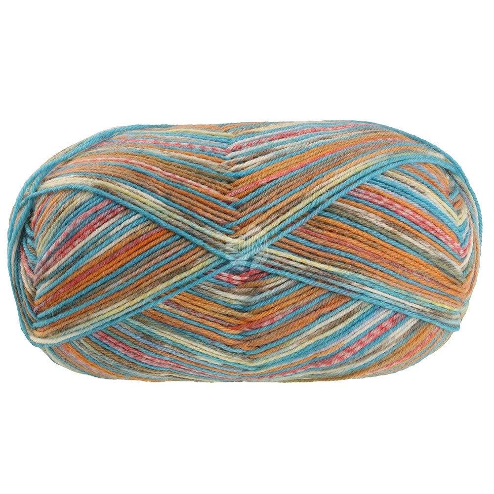 LANA GROSSA MEILENWEIT 100 g PICCATA Häkelwolle, 420 m (Sockenklassiker, waschmaschinenfest, garantiert filzfrei, extra strapazierfähig), 100 g