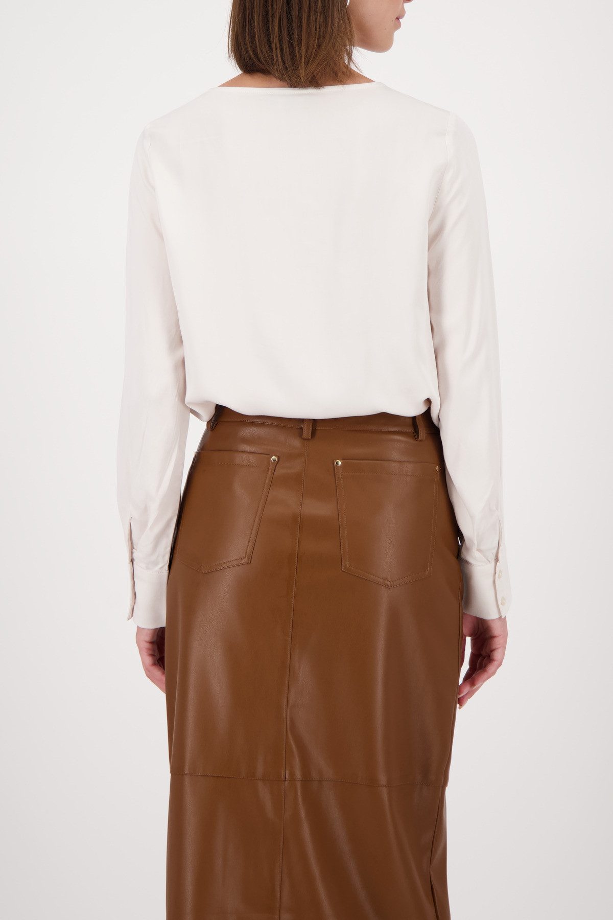 Monari Langarmbluse Regular fit mit Rundhalsausschnitt mit Schmuckdetail günstig online kaufen