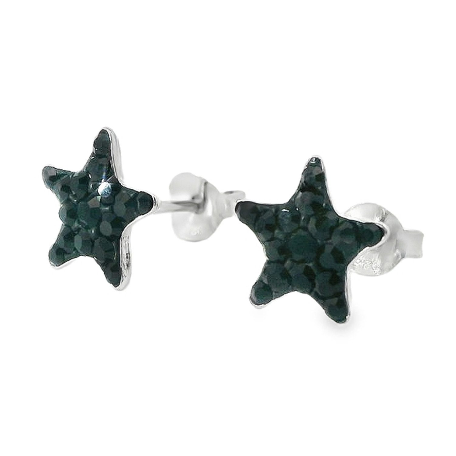 Impala Paar Ohrstecker Star 925 Silber mit Kristallsteinen günstig online kaufen