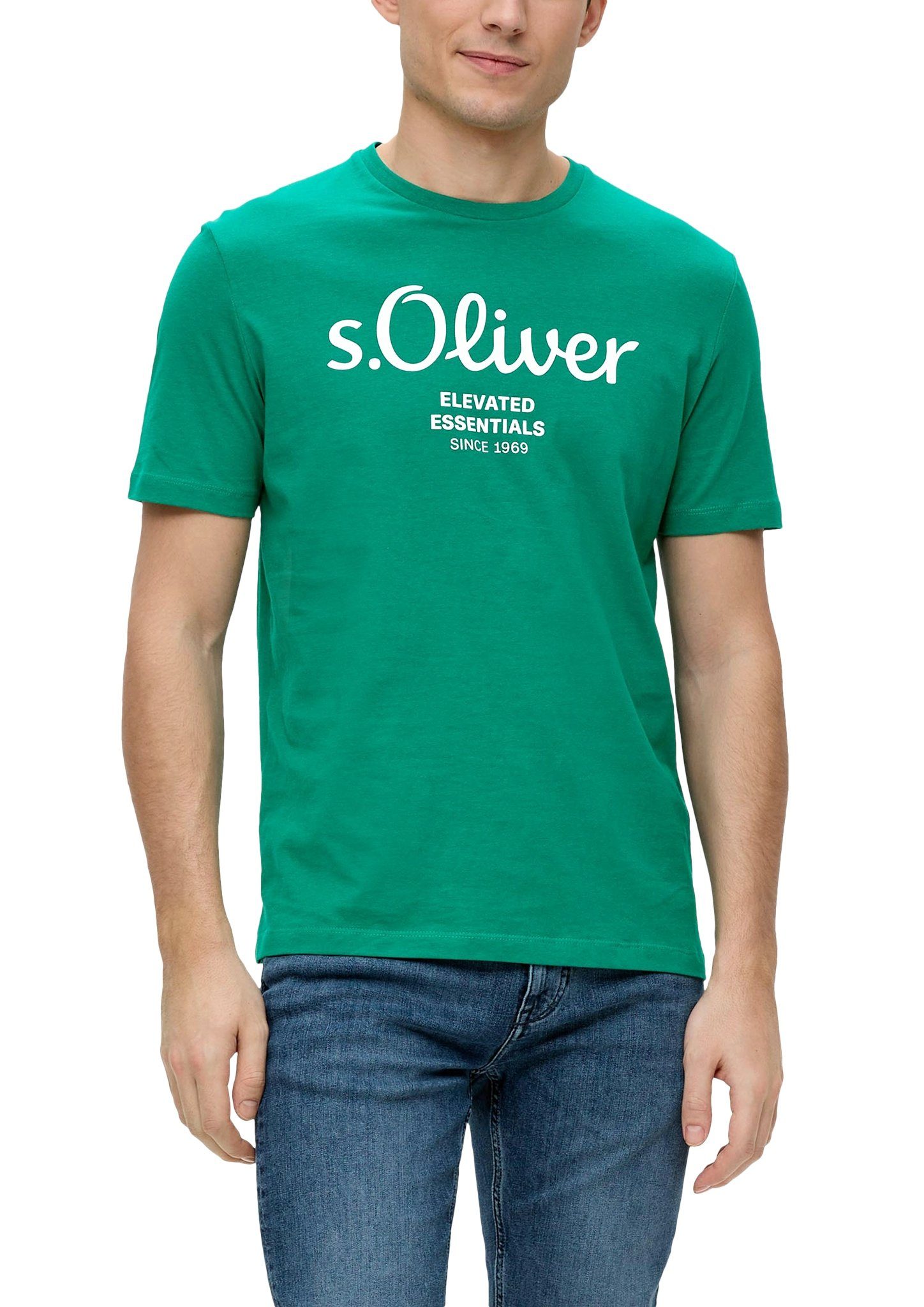 s.Oliver T-Shirt aus atmungsaktiver Baumwolle