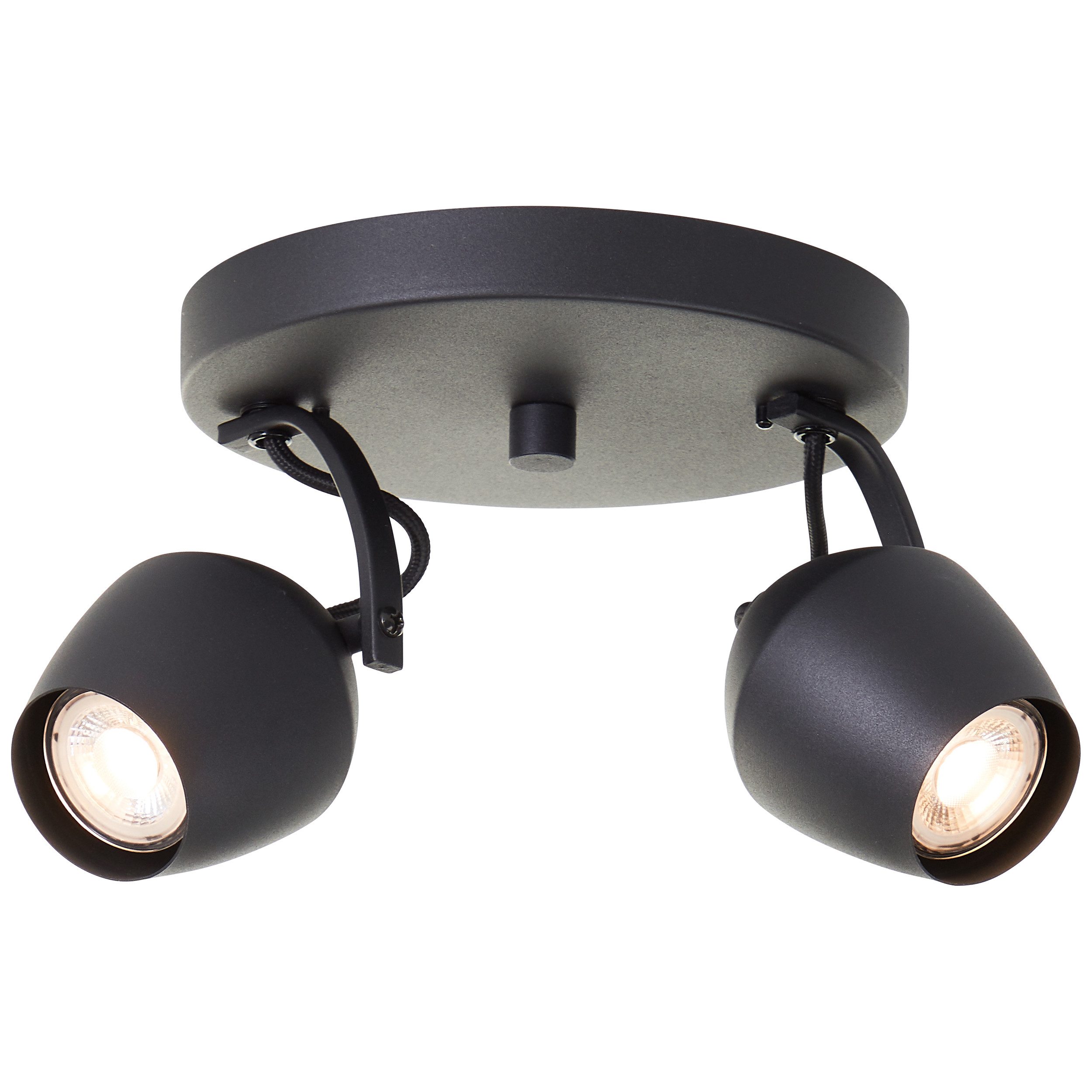 Brilliant Deckenstrahler Vertino, LED wechselbar, Warmweiß, GU10, 350 lm, 3000 K, dimmbar