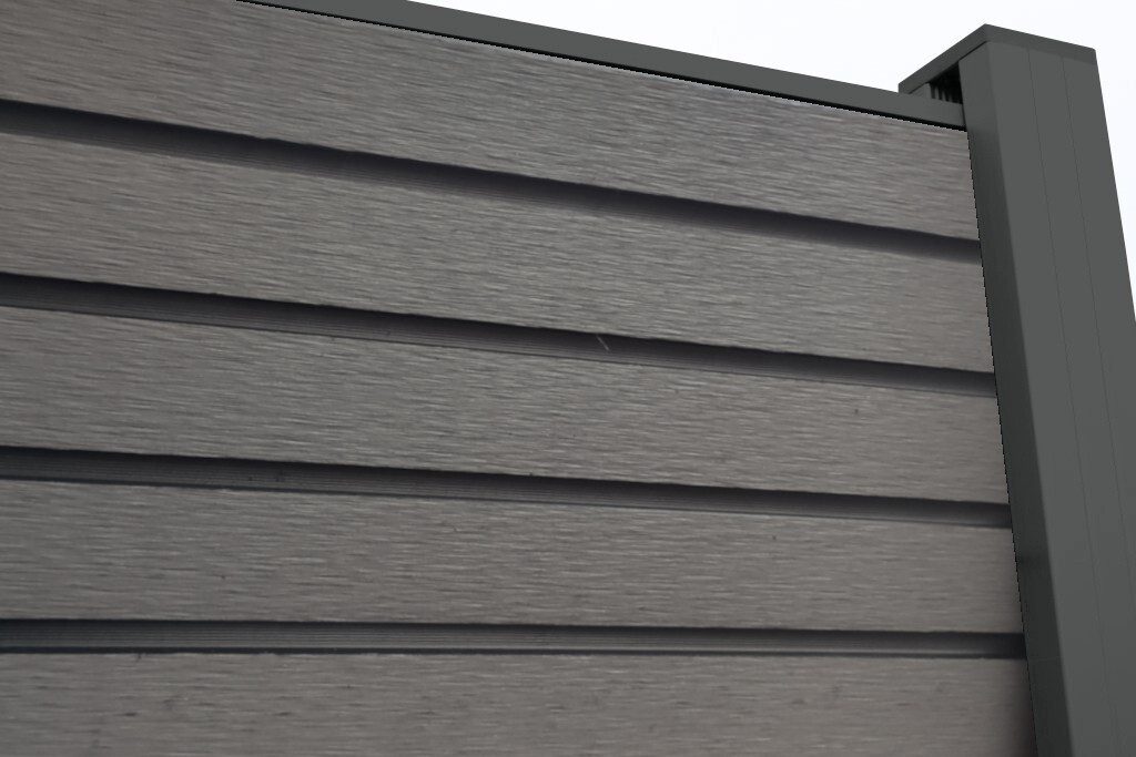 WPC Profi Zaun Rhombus Sichtschutz Zaun günstig online kaufen