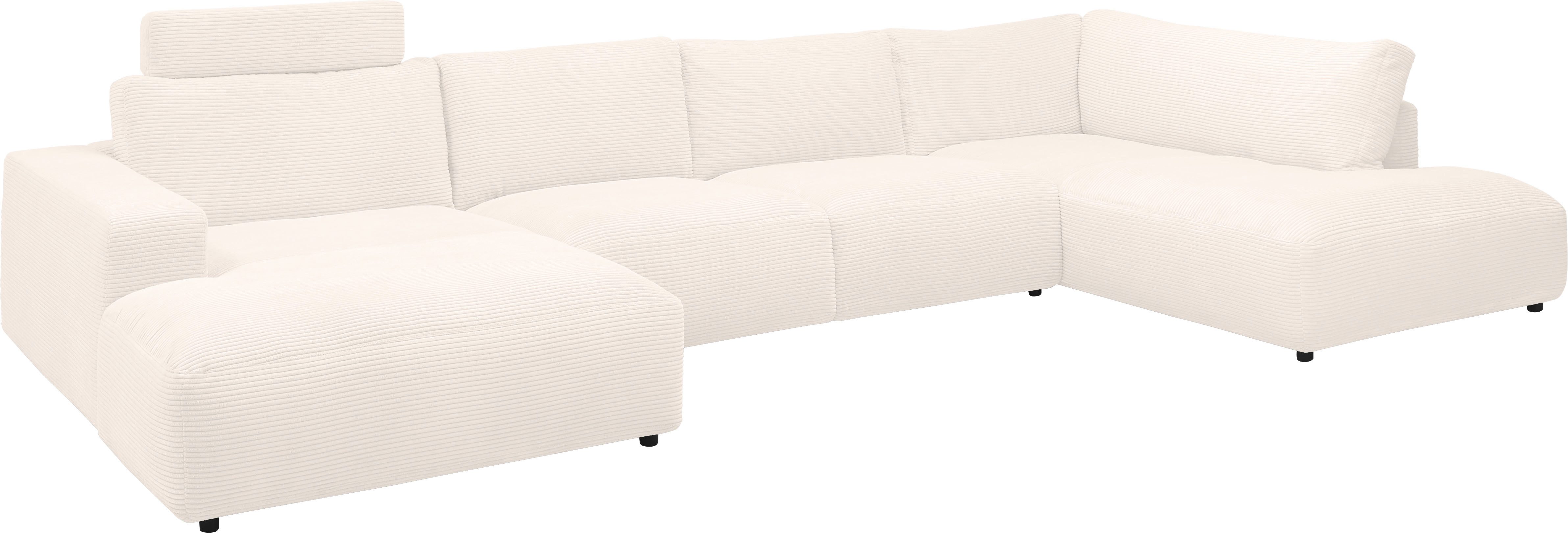 Musterring Wohnlandschaft Lucia bequem und viel Platz, U-Form, Verschiedene Farben, Cord-Bezug, Gesamtbreite 434 cm