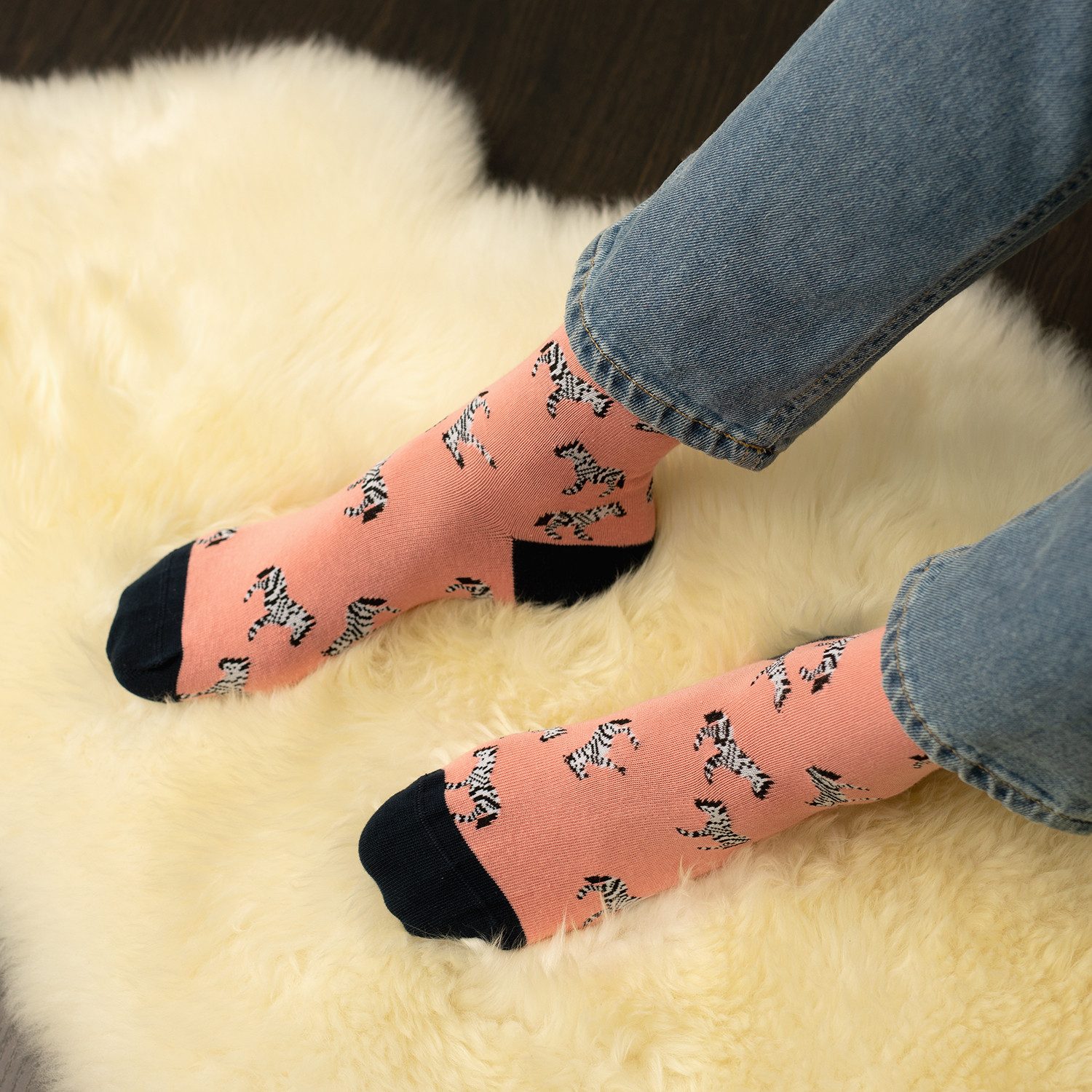 Footstar Basicsocken Damen/Herren Bunte Motiv Socken Funny Baumwollsocken