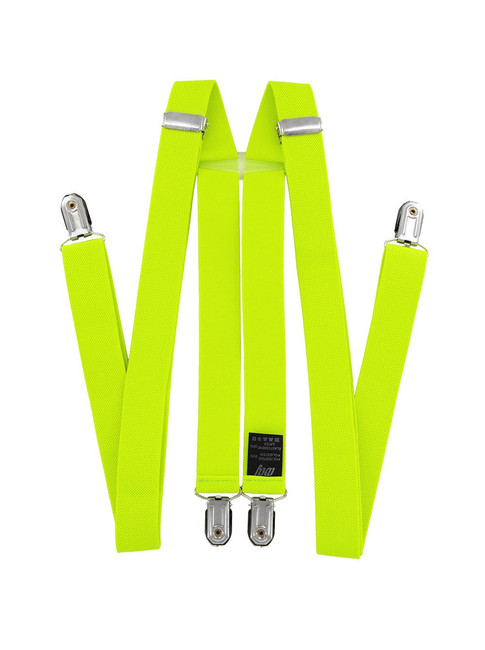 axy Hosenträger Herren Hosenträger 4 Stabile Clips H-Form 2,5cm Breit verstellbar und elastisch 120cm Lang