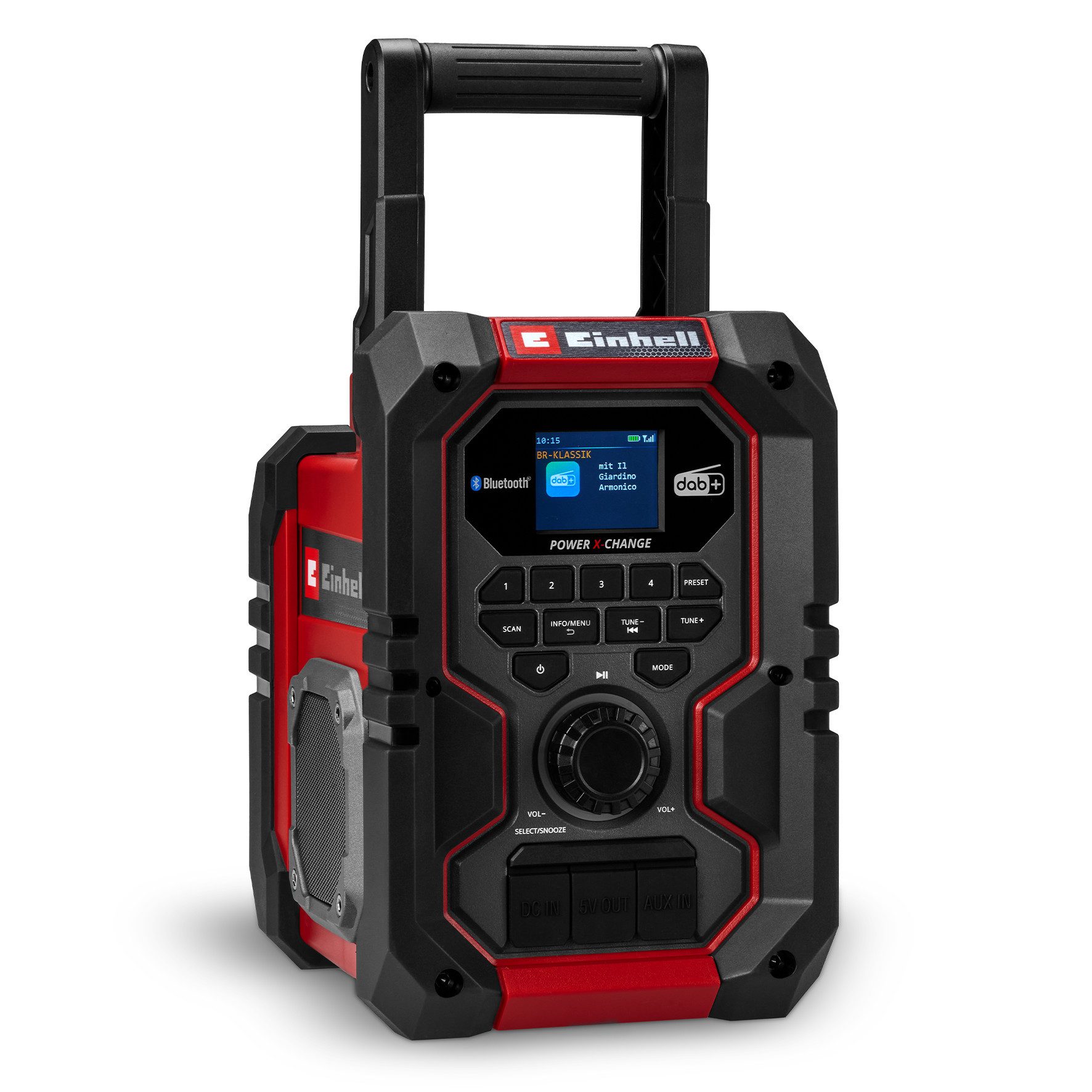 Einhell TE-CR 18 Li DAB+/FM/BT - Solo Baustellenradio (Digitalradio (DAB), FM-Tuner mit RDS, 10 W, ohne Akku)