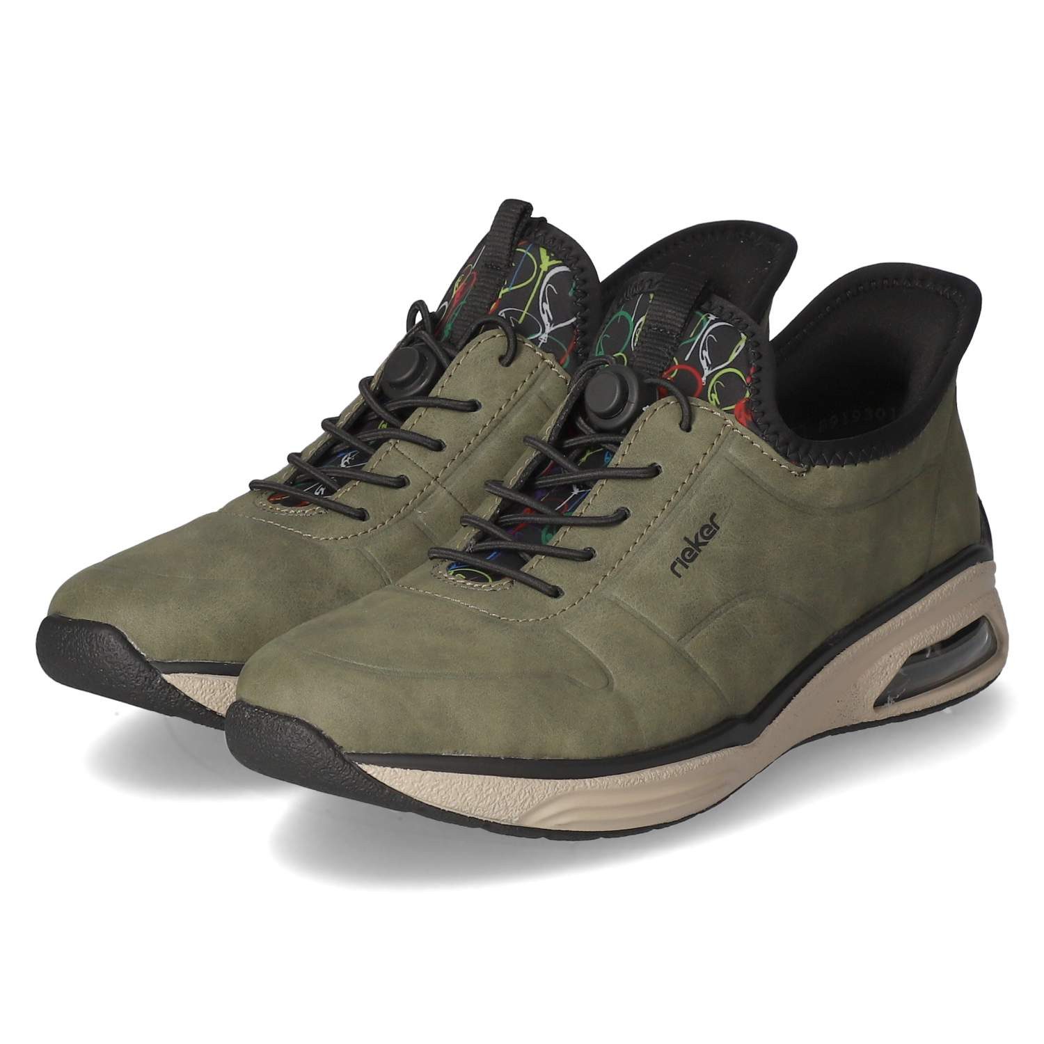 Rieker Rieker M5651-54 Damen Synthetik green Schnürschuh