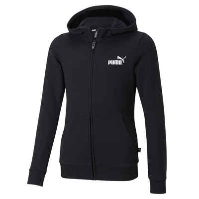 PUMA Kapuzenpullover Reißverschluss-Hoodie mit kleinem Essentials Logo Kinder