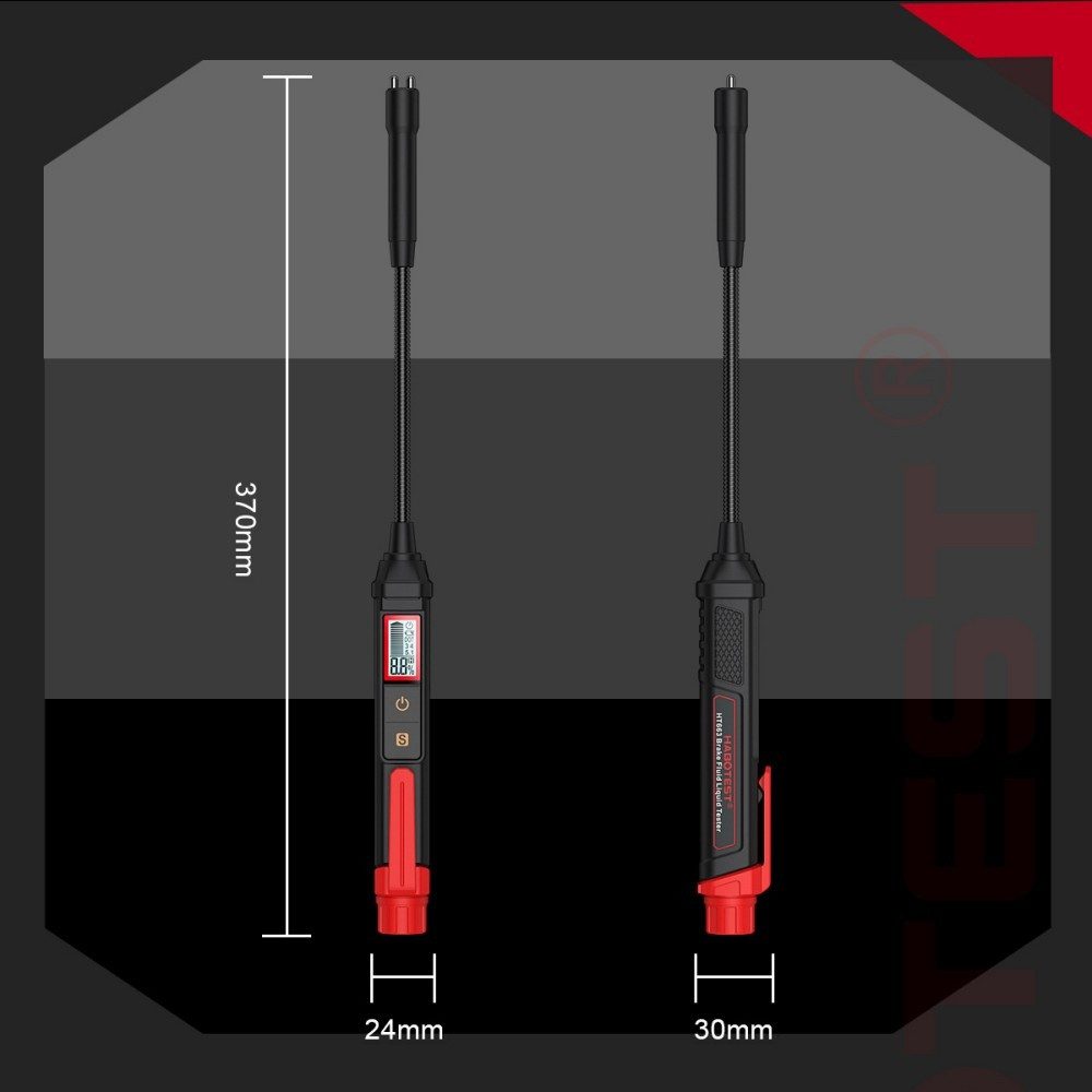 VIVIHEYDAY Montagewerkzeug Bremsflüssigkeitstester, Bremsflüssigkeit Diagnosetest Werkzeug, (mit LCD-Bildschirm DOT3 DOT4 DOT5.1 Tester)