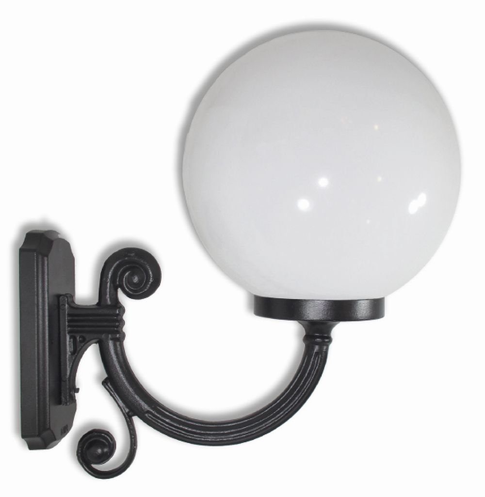 Außen-Wandleuchte Aluminium Weiß in E27 Leuchtmittel, Wandlampe IP43 Licht-Erlebnisse TALA, Schwarz Vintage ohne Außenlampe außen