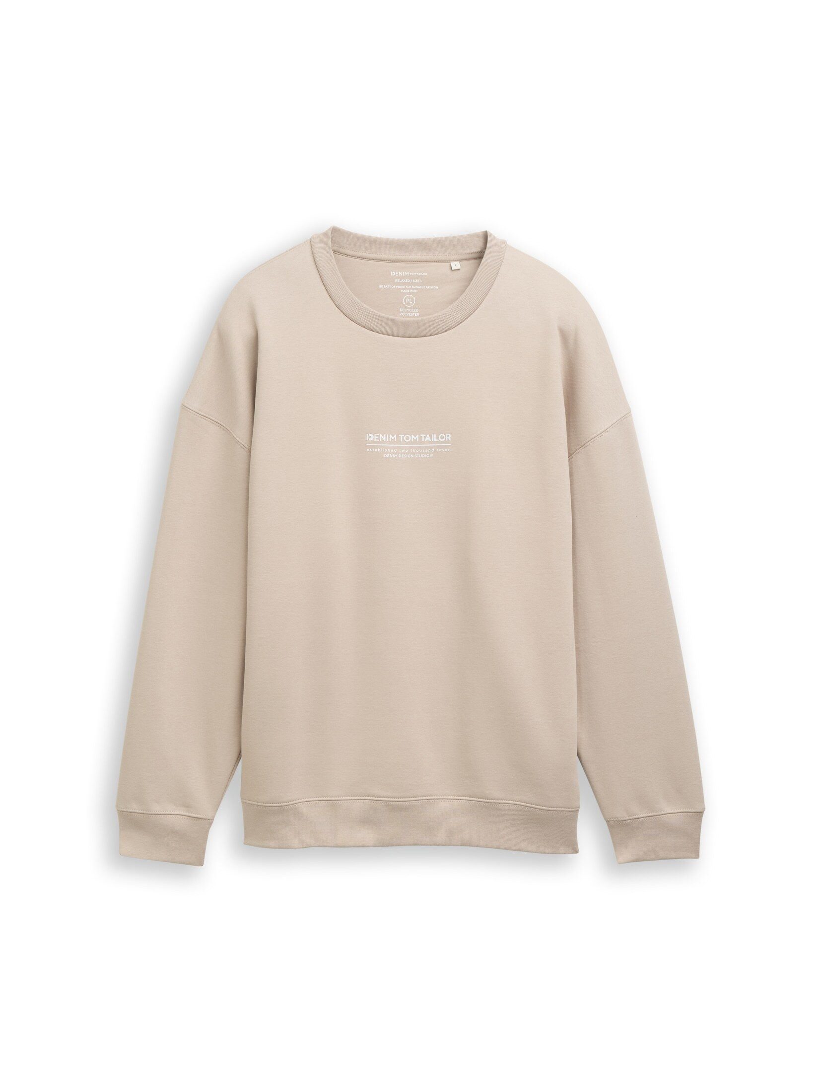 TOM TAILOR Denim Sweatshirt Strick & Sweatshirts Relaxed Sweatshirt mit Log günstig online kaufen