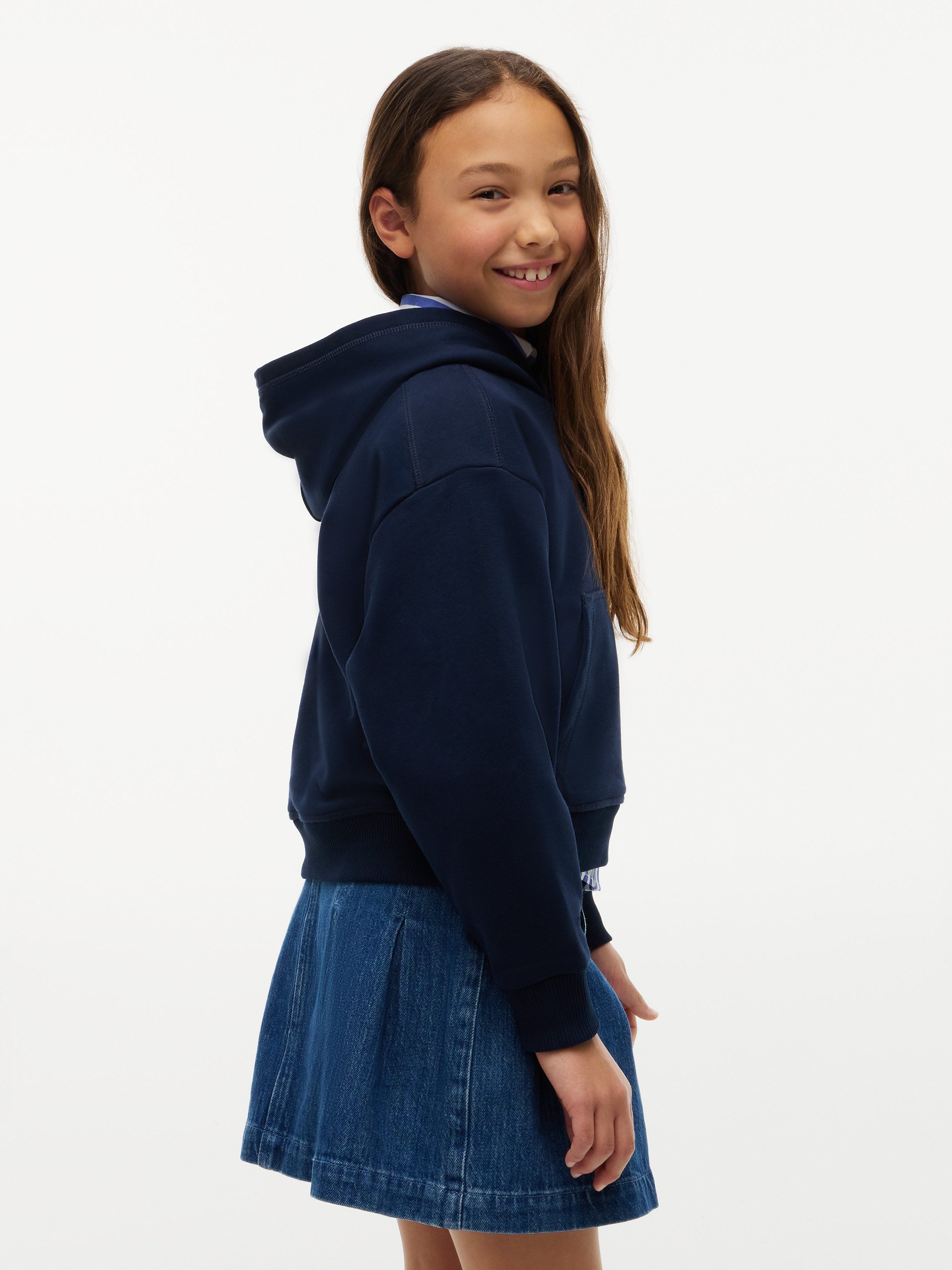 Tommy Hilfiger Kapuzensweatshirt TOMMY SCRIPT HOODIE Regular Fit, Baumwoll-Mix, Kinder bis 16 Jahre