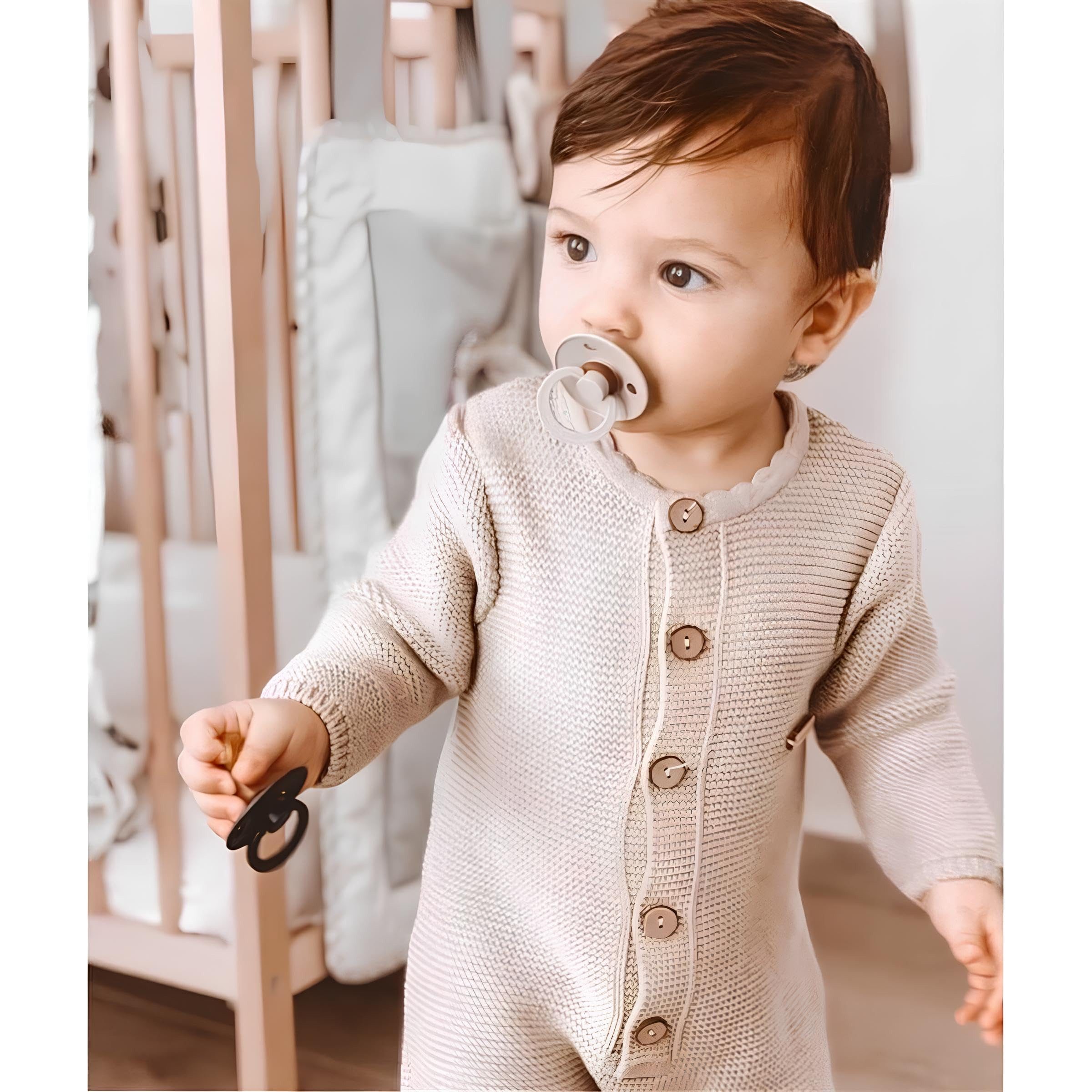Minora Strickkleid Minora Gestrickter Unisex Strampler günstig online kaufen