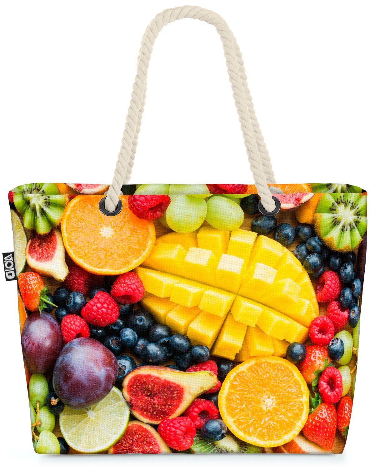 VOID Strandtasche (1-tlg), Obstmuster Essen Ananas Obstmuster Essen Ananas Obst Essen Küche Koch | Strandtaschen
