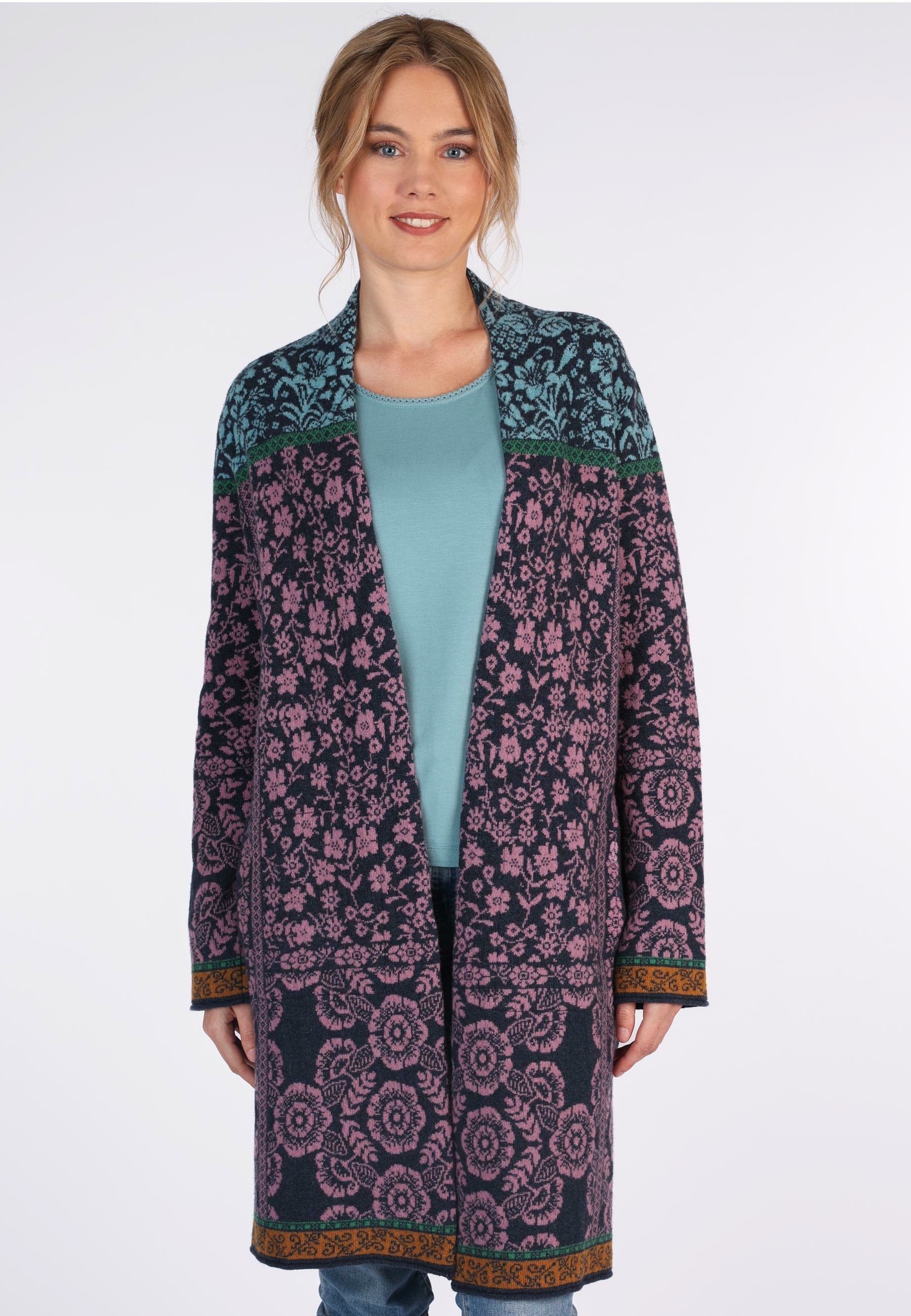 Sorgenfri Sylt Strickmantel Birka flower