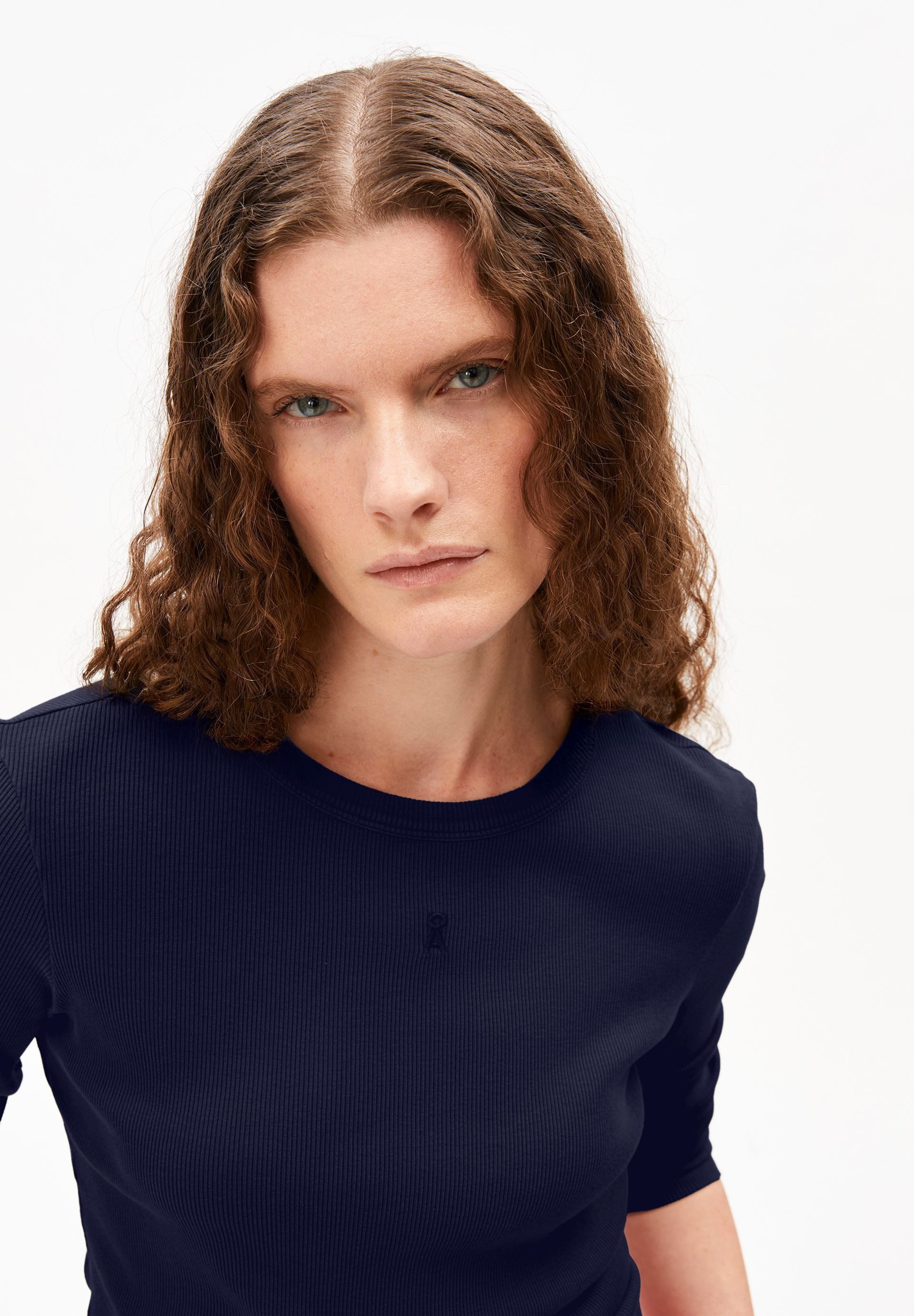 Armedangels Longsleeve GMT DYE RIB Ripp-Longsleeve aus Bio-Baumwoll Mix Slim Fit