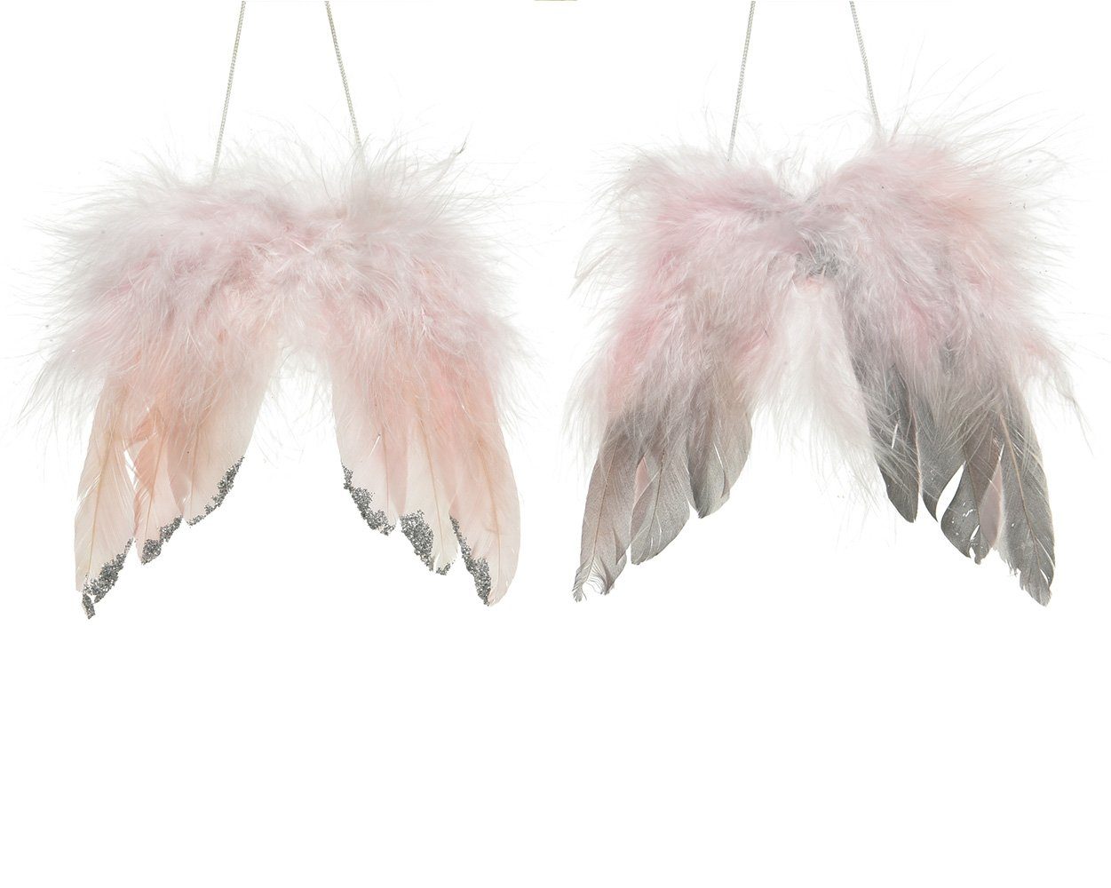 Kaemingk Christbaumschmuck, Christbaumschmuck Engelsflügel aus Federn günstig online kaufen