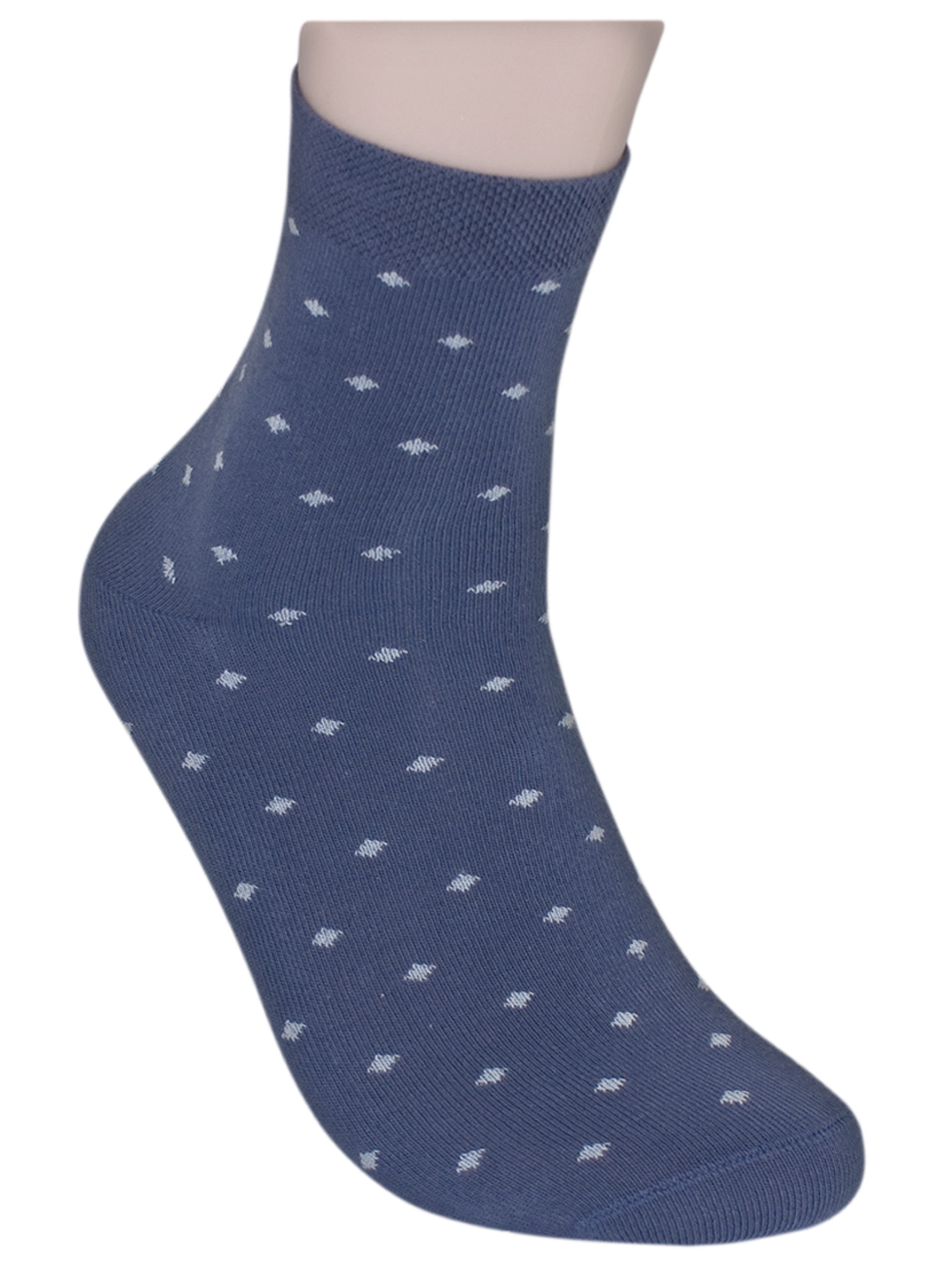 Die Sockenbude Kurzsocken WELLNESS (Bund, 5-Paar, blau rot rosa) mit Komfortbund ohne Gummi – Bild 4 von 5