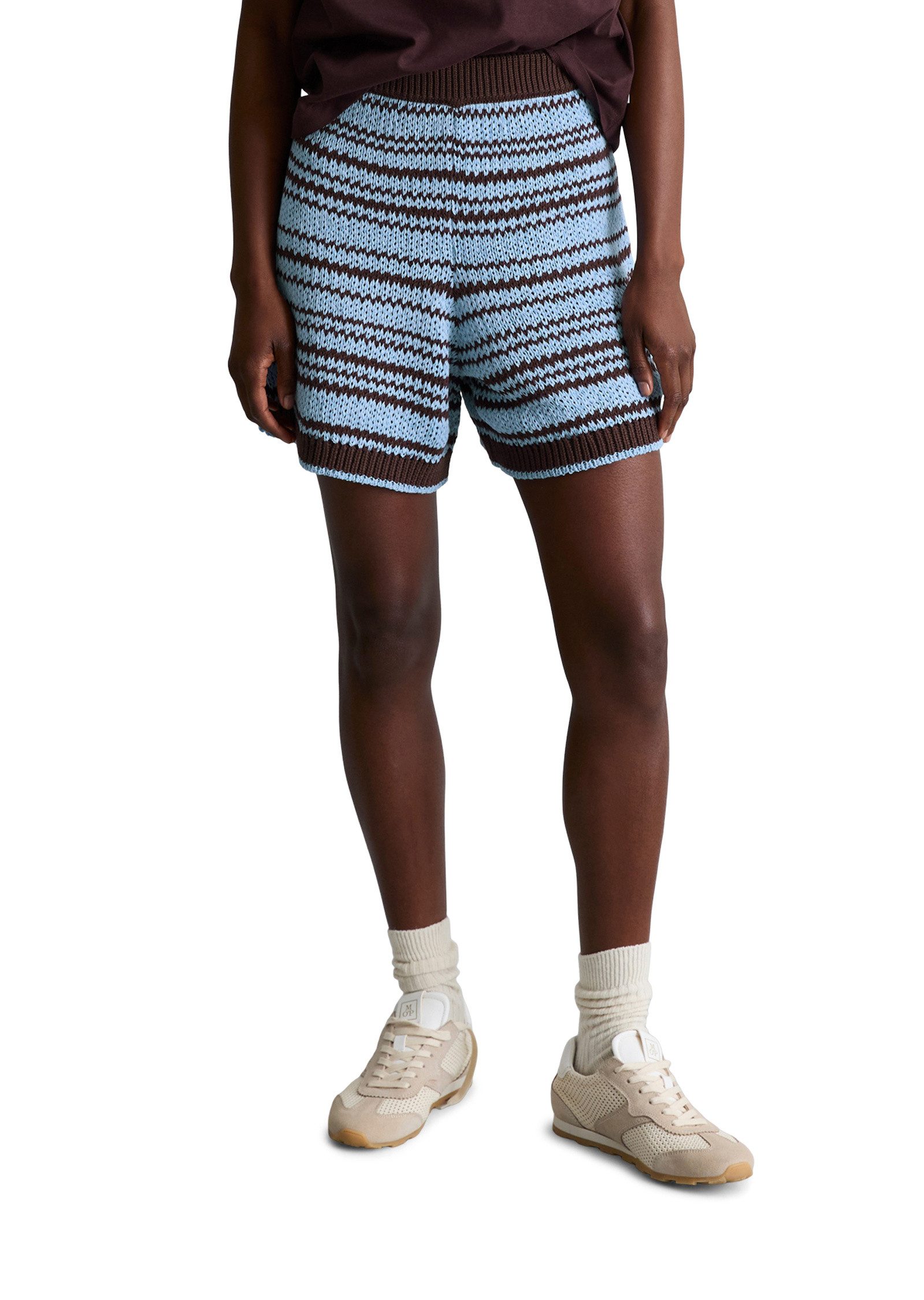 Marc O'Polo DENIM Shorts aus garngefärbtem Bändchengarn