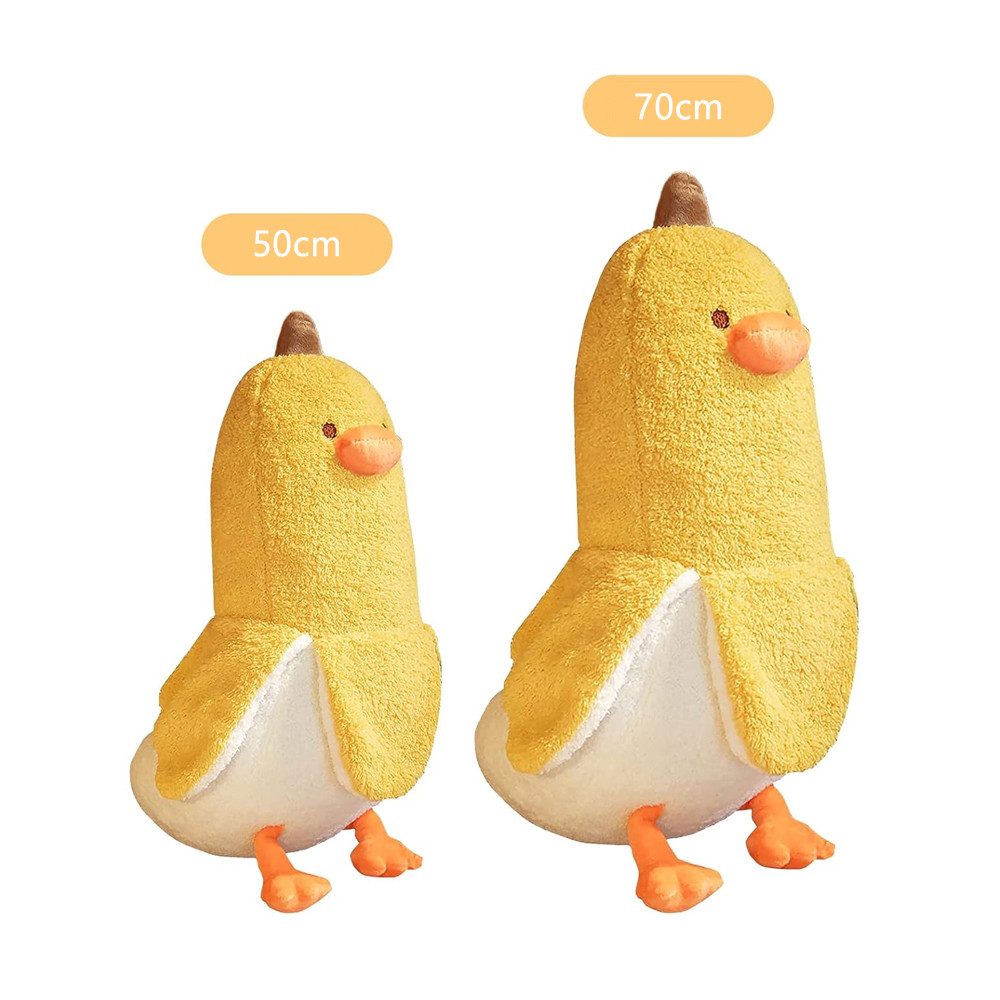 TUWENA Kuscheltier Plüschtier Banane Ente, Kawaii Ente Banane Kissen, Weiches Spielzeug