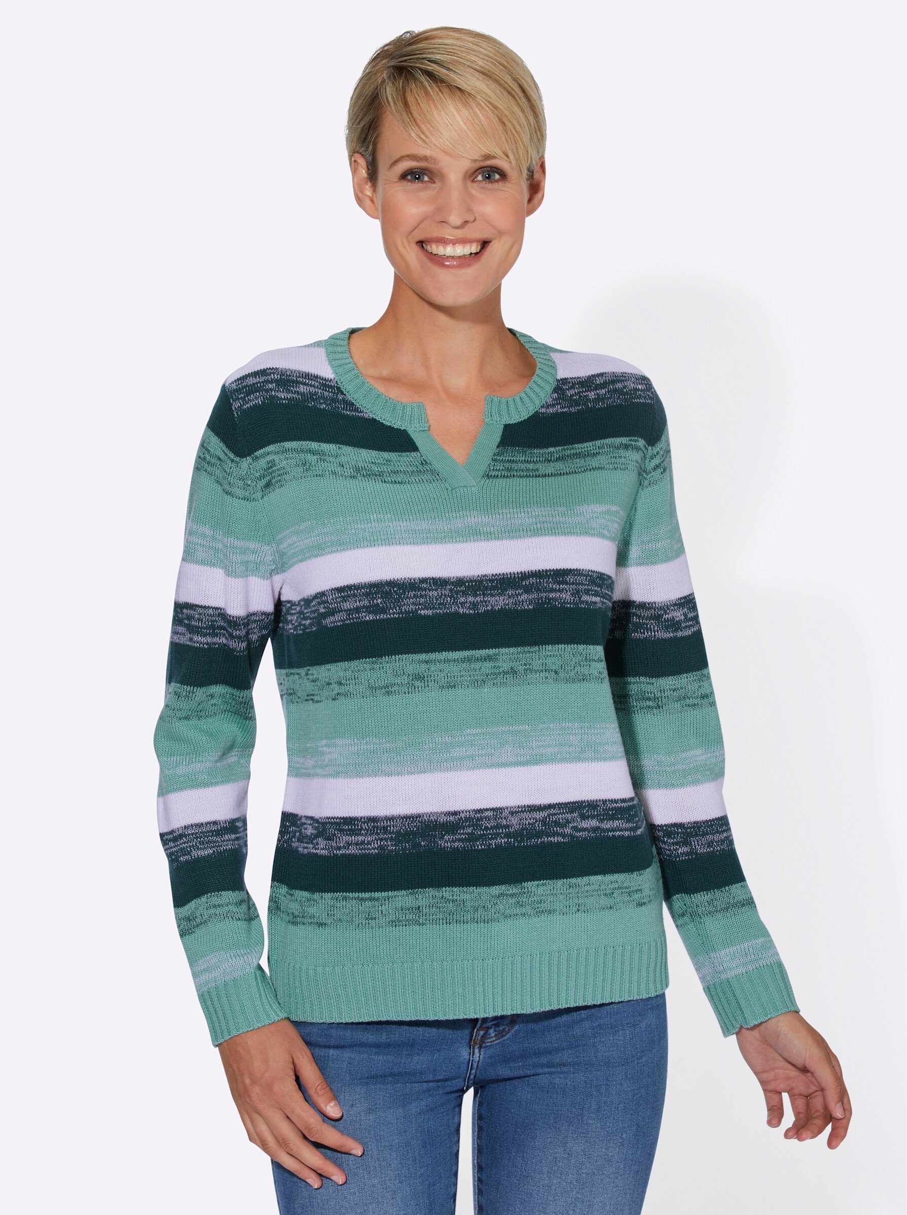 Strickpullover Langarm-Pullover