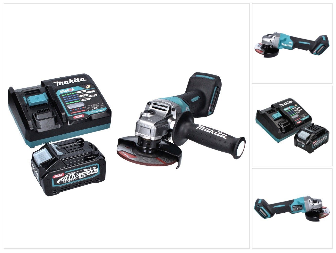 Makita Akku-Winkelschleifer GA 016 GM1 Akku Winkelschleifer 40 V max. 125 mm Brushless XGT + 1x