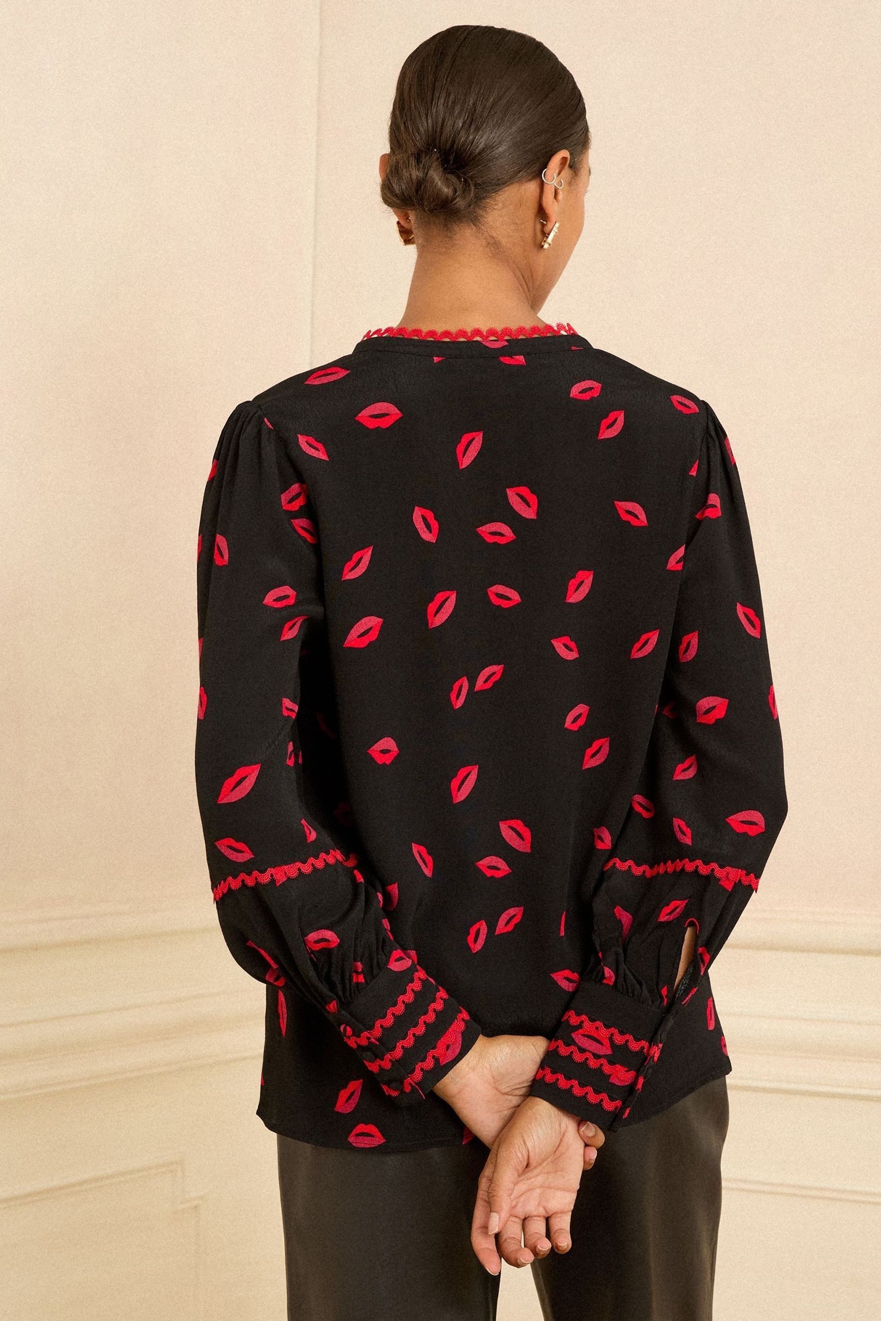 Love & Roses Langarmbluse Love & Roses Langärmeliges Pailletten-Top (1-tlg) günstig online kaufen