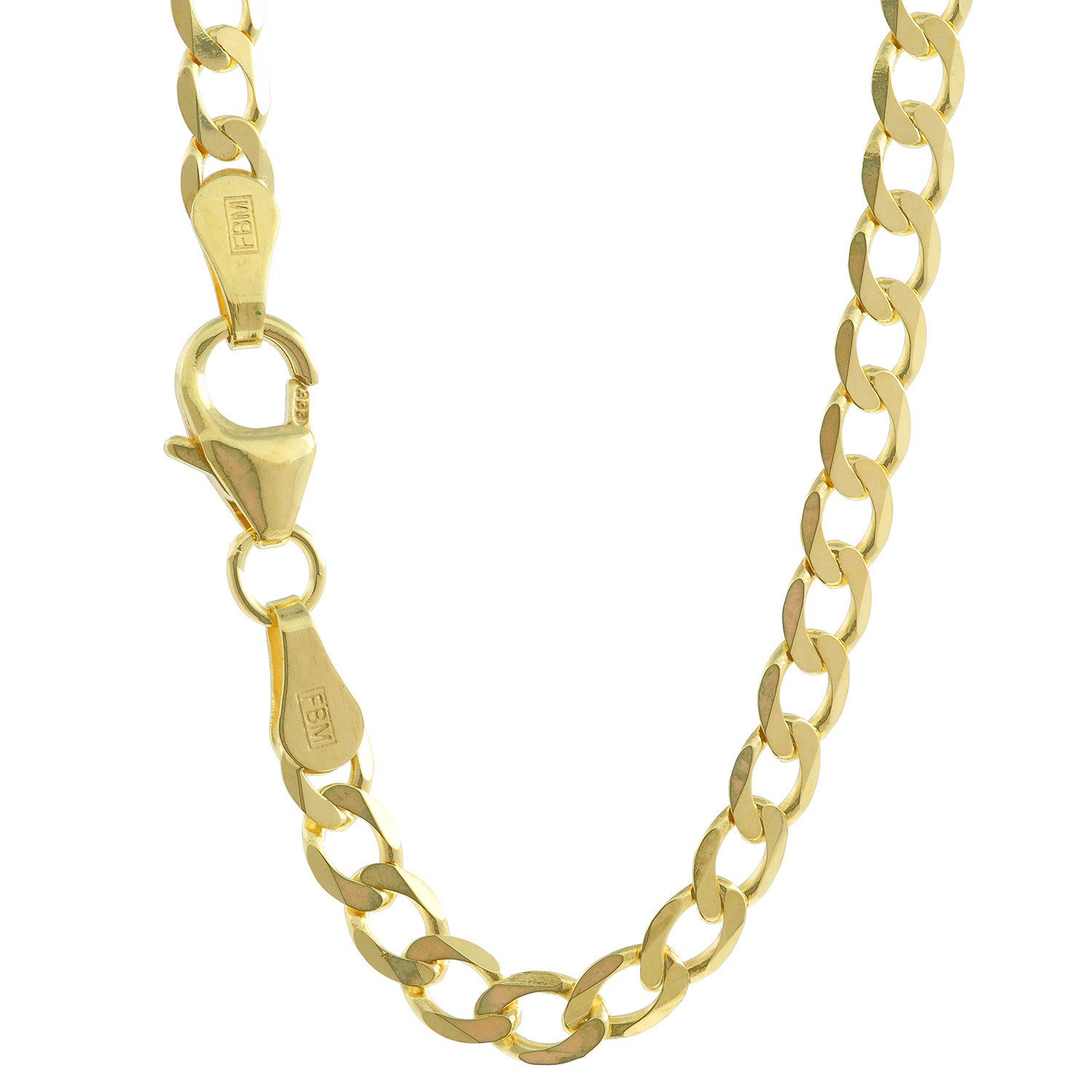 HOPLO Panzerkette Goldkette Panzerkette Länge 19cm - Breite 3,3mm weit - 33 günstig online kaufen