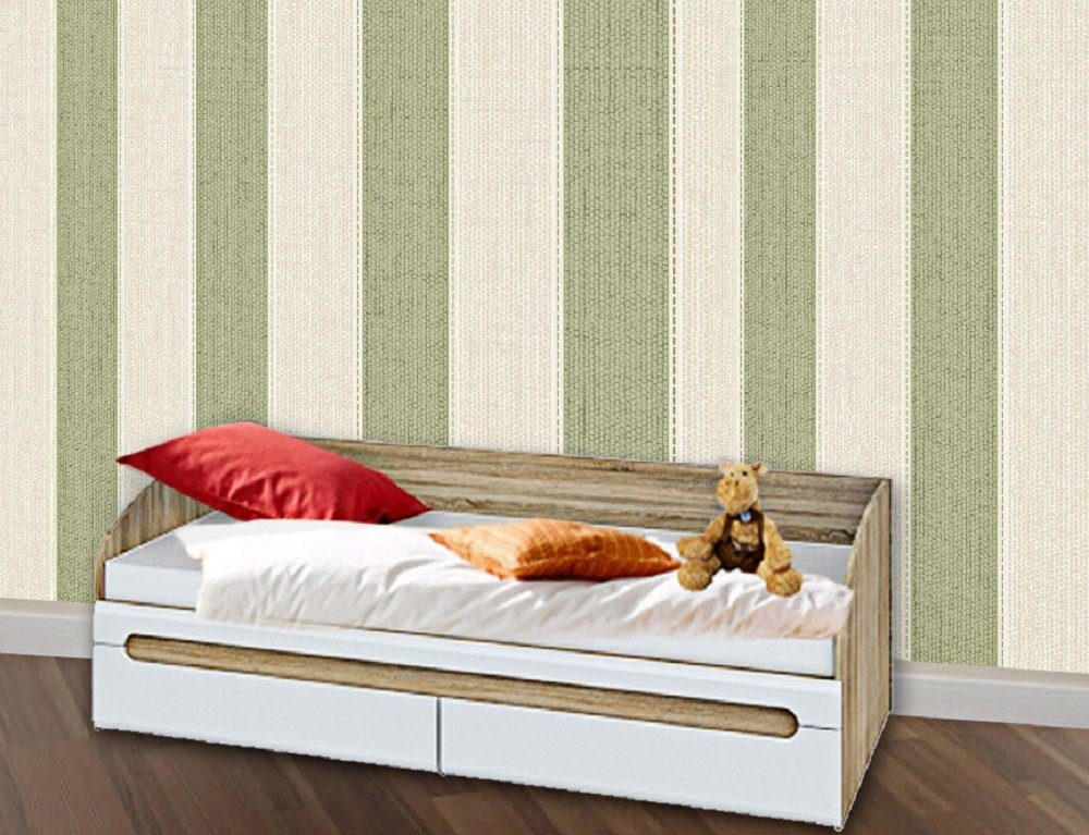 Feldmann-Wohnen Bett LEONARDO (mit 2 Bettschubladen), Liegefläche: 90 x 200 cm | Bettgestelle