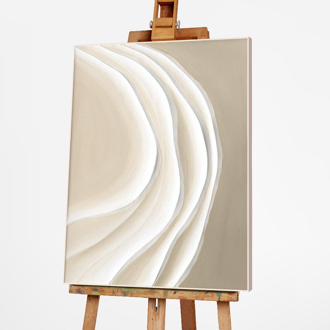ArtUniverse Gemälde Sandy Waves 80 x 100 cm, Sandy Waves, 80x100 cm ink. Metallaufhänger