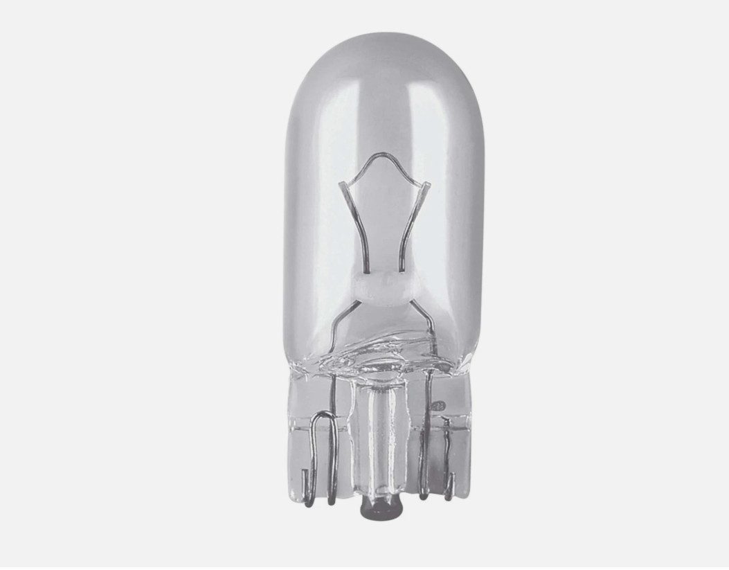 Osram KFZ-Ersatzleuchte W5W Standlicht T10 5W Glassockel Birne Original Lampen 2825 12V, W5W, 1 St., Warmweiß, Osram Original Line