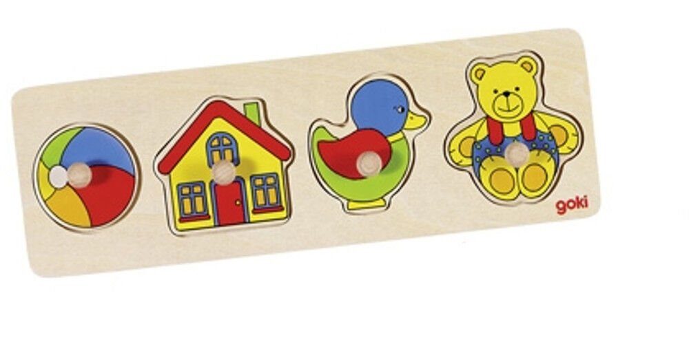 Steckpuzzle Holz Steckpuzzle Ball Haus Ente Bär Holzpuzzle Puzzle Holzspielzeug