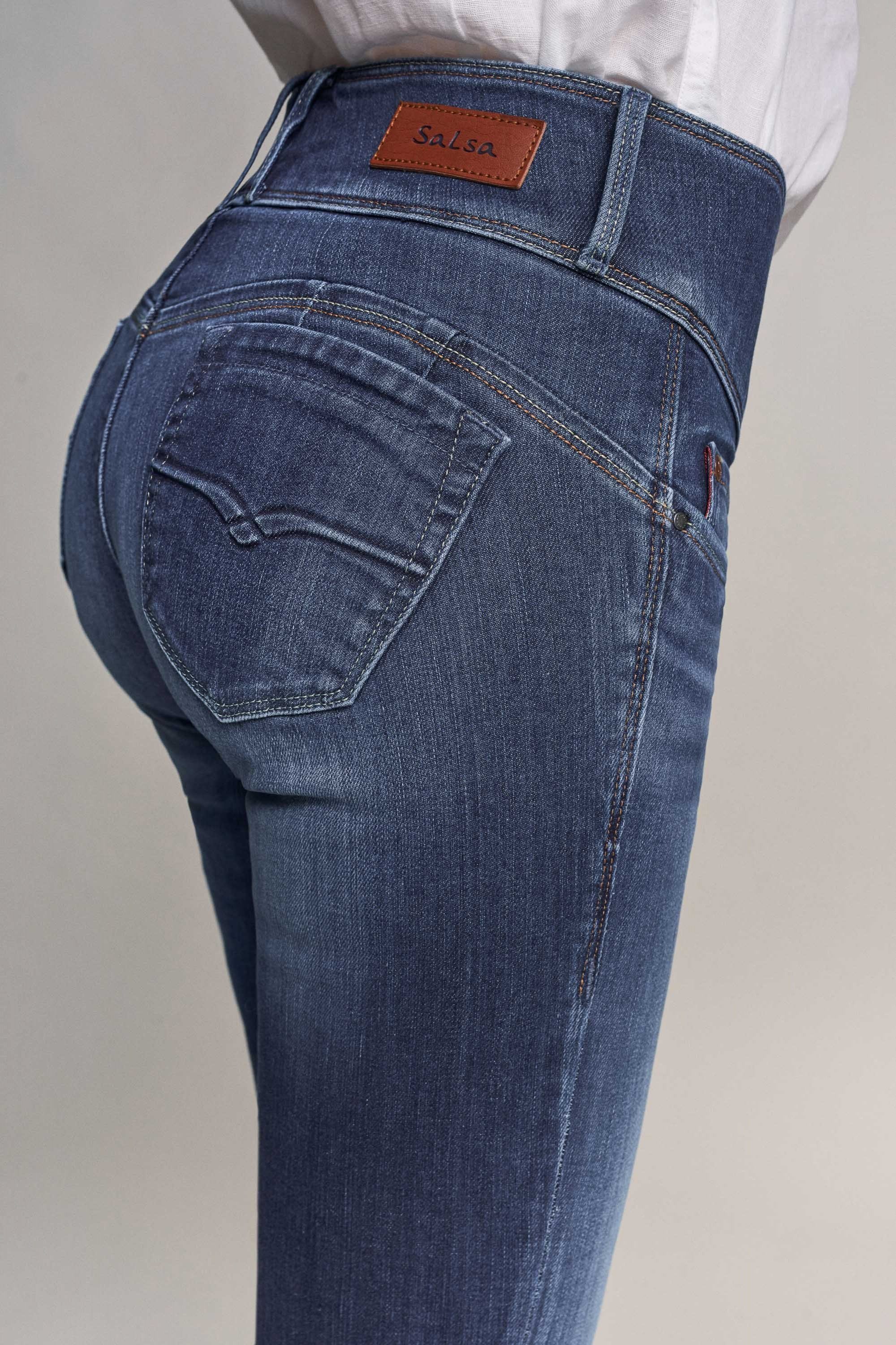 PUSH MYSTERY JEANS Stretch-Jeans used SALSA blue mid waschung Salsa 119088.8503 UP premium