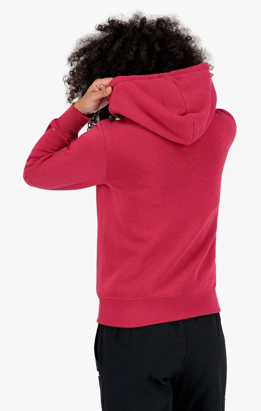 Champion Kapuzenpullover (Hoodie gefüttert) American Classic kleiner Logo Schriftzug magentarot