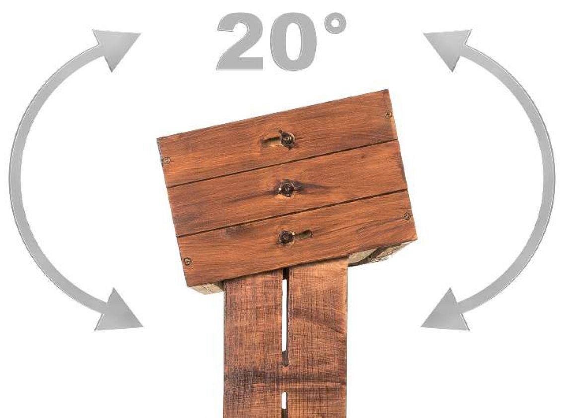 matrasa Hochbeet CUBE 4 - Vertikales Beet für Terrasse Balkon & Garten Braun, mit 4 Etagen und beweglichen Kästen – Bild 4 von 5