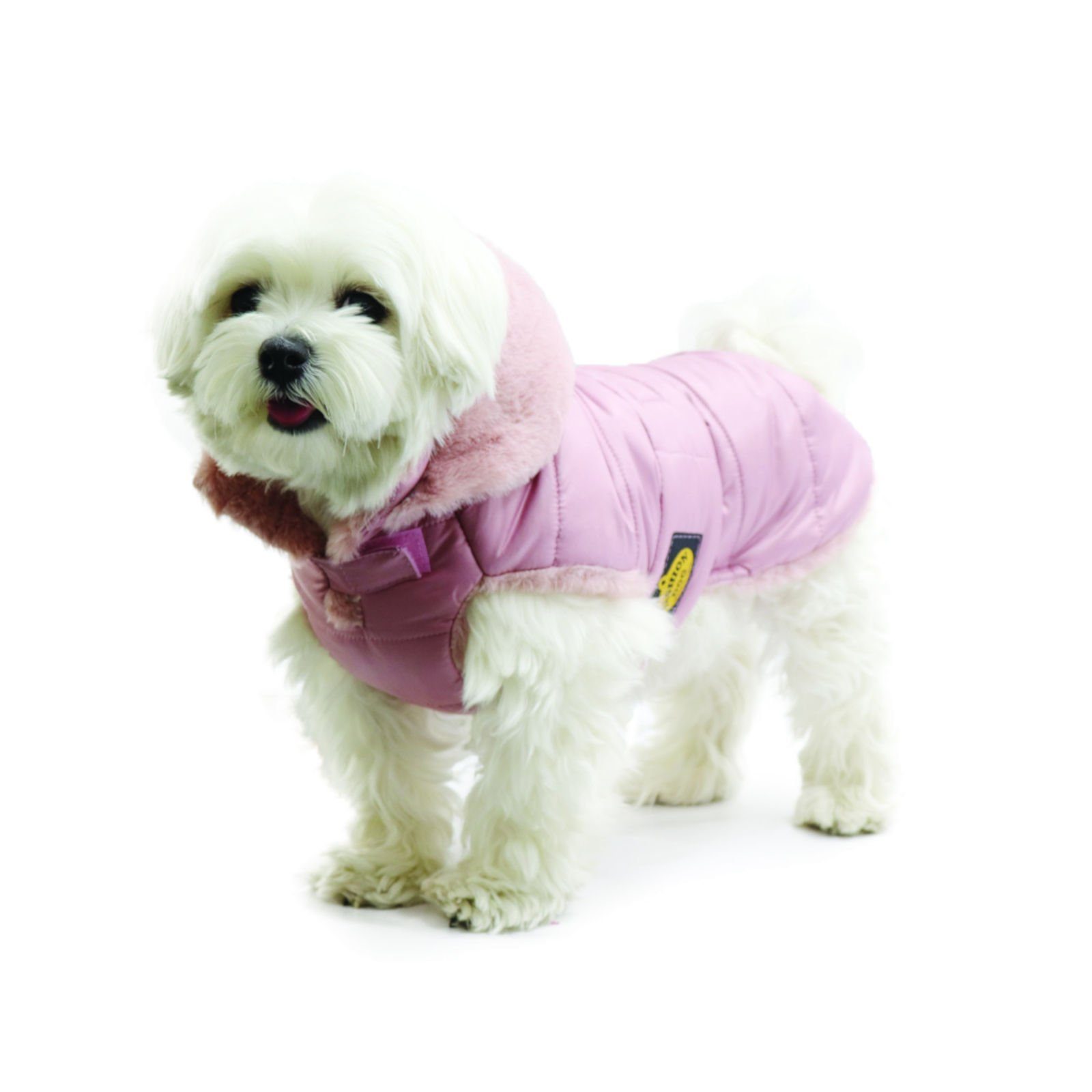 Fashion Dog Hundemantel Hunde-Steppmantel für Malteser, Rosa, 30 cm
