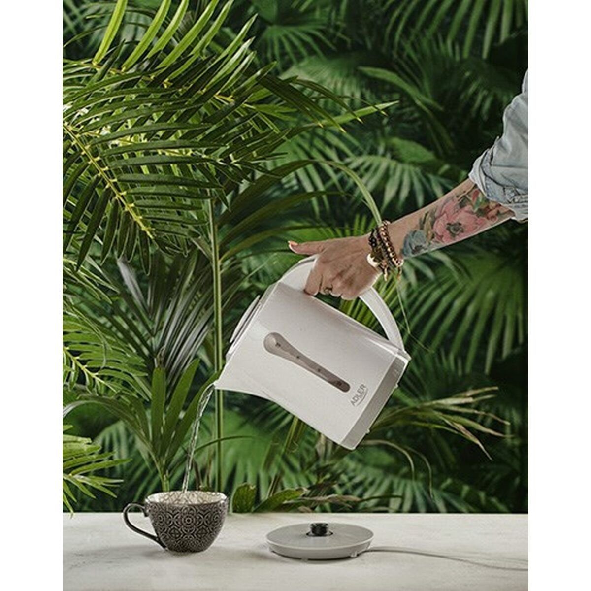 Adler Wasserkocher Adler Wasserkocher AD 1244 Weiß Kunststoff 2200 W 2,5 L, 2.5 l, 2200 W