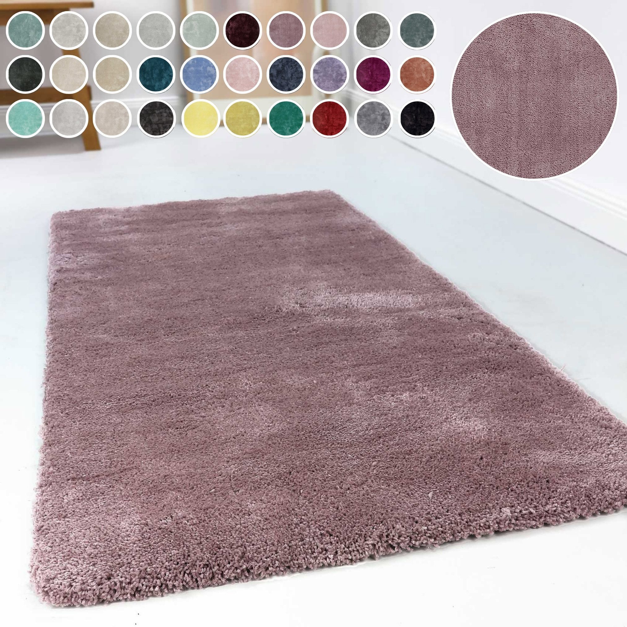 Esprit Hochflor-Teppich Relaxx ESP-4150, rechteckig, Höhe: 25 mm, Wohnzimmer, sehr große Farbauswahl, weicher dichter Hochflor