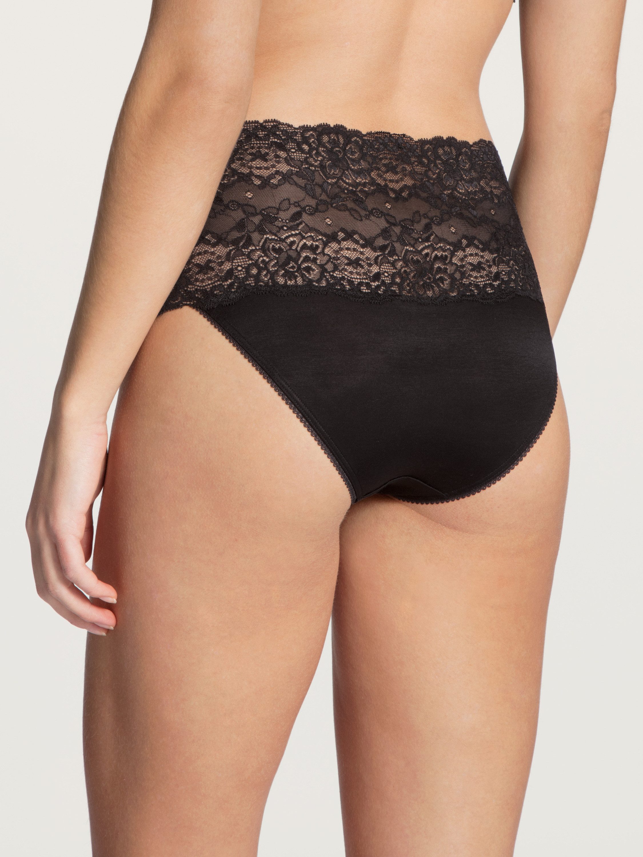 CALIDA Taillenslip Sensual Secrets Damen (1-St) High-Waist, breiter, transparenter Spitzenbund