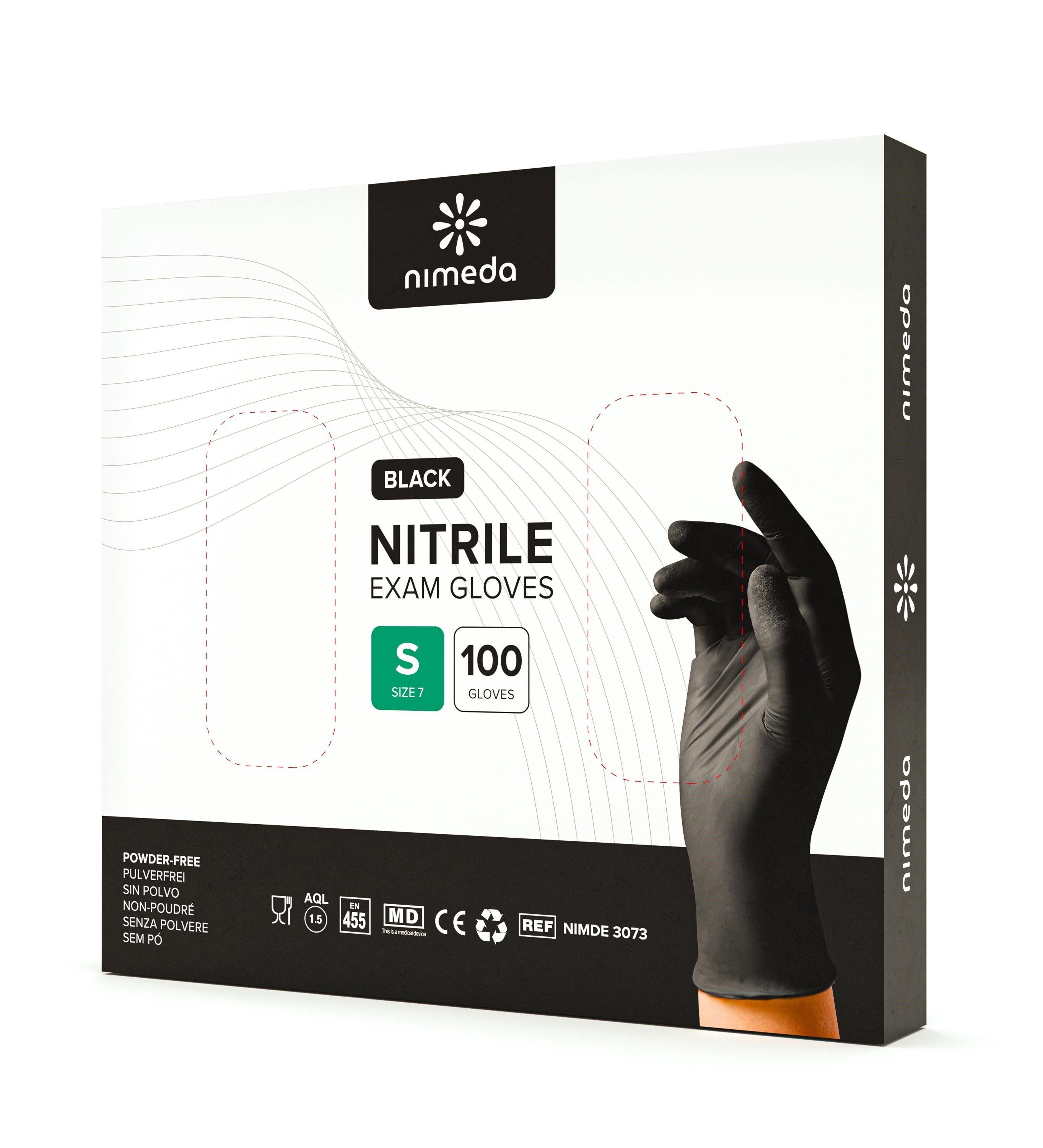 Kemes Einweghandschuhe Nitrilhandschuhe 100 Stück Einmalhandschuhe Gummihandschuh Latexfrei