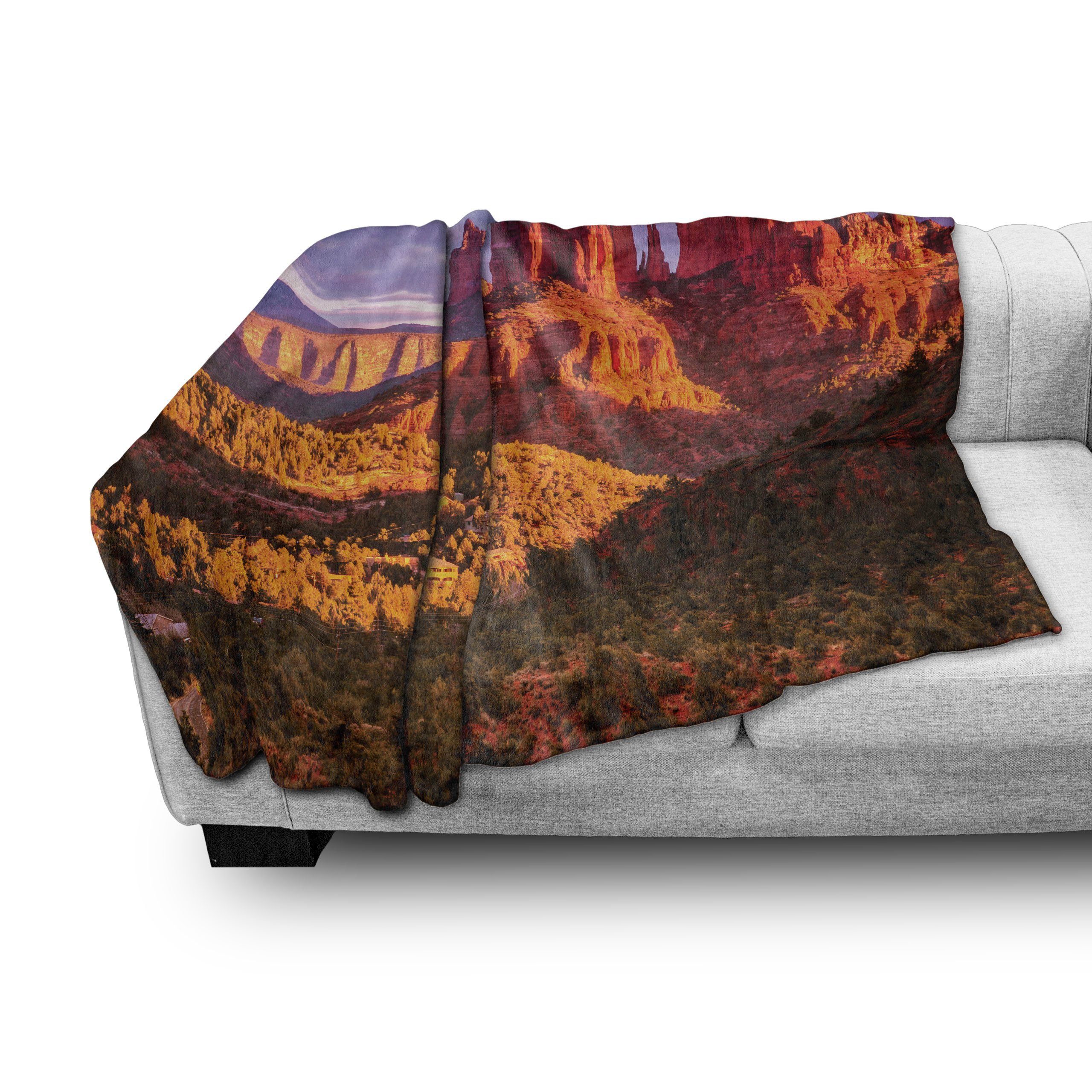 Rock Violet Cliffs und und Wohndecke Abakuhaus, für Plüsch den Außenbereich, Sky Innen- Arizona Gemütlicher